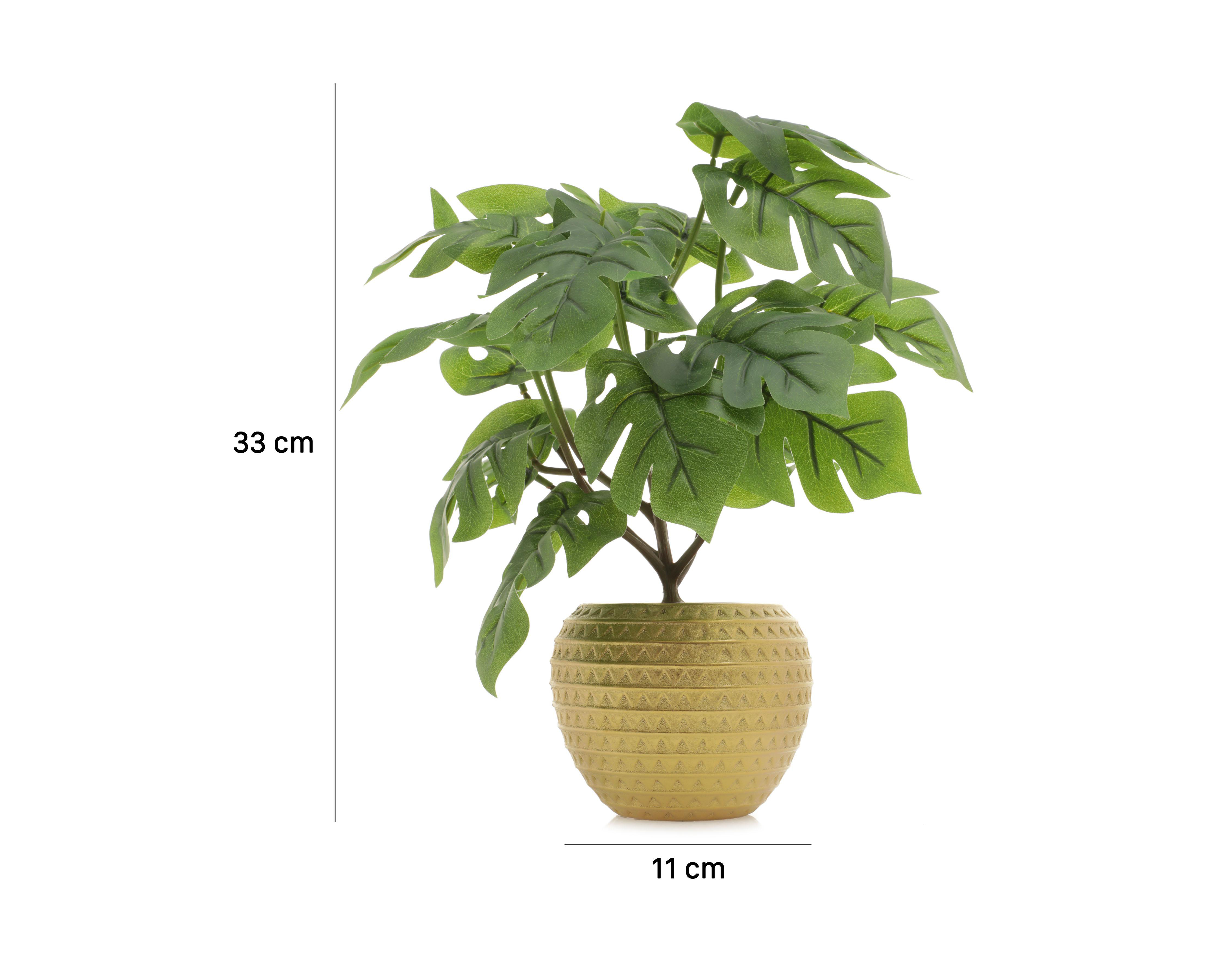Foto 6 pulgar | Planta Artificial con Maceta Starhaus 33 cm