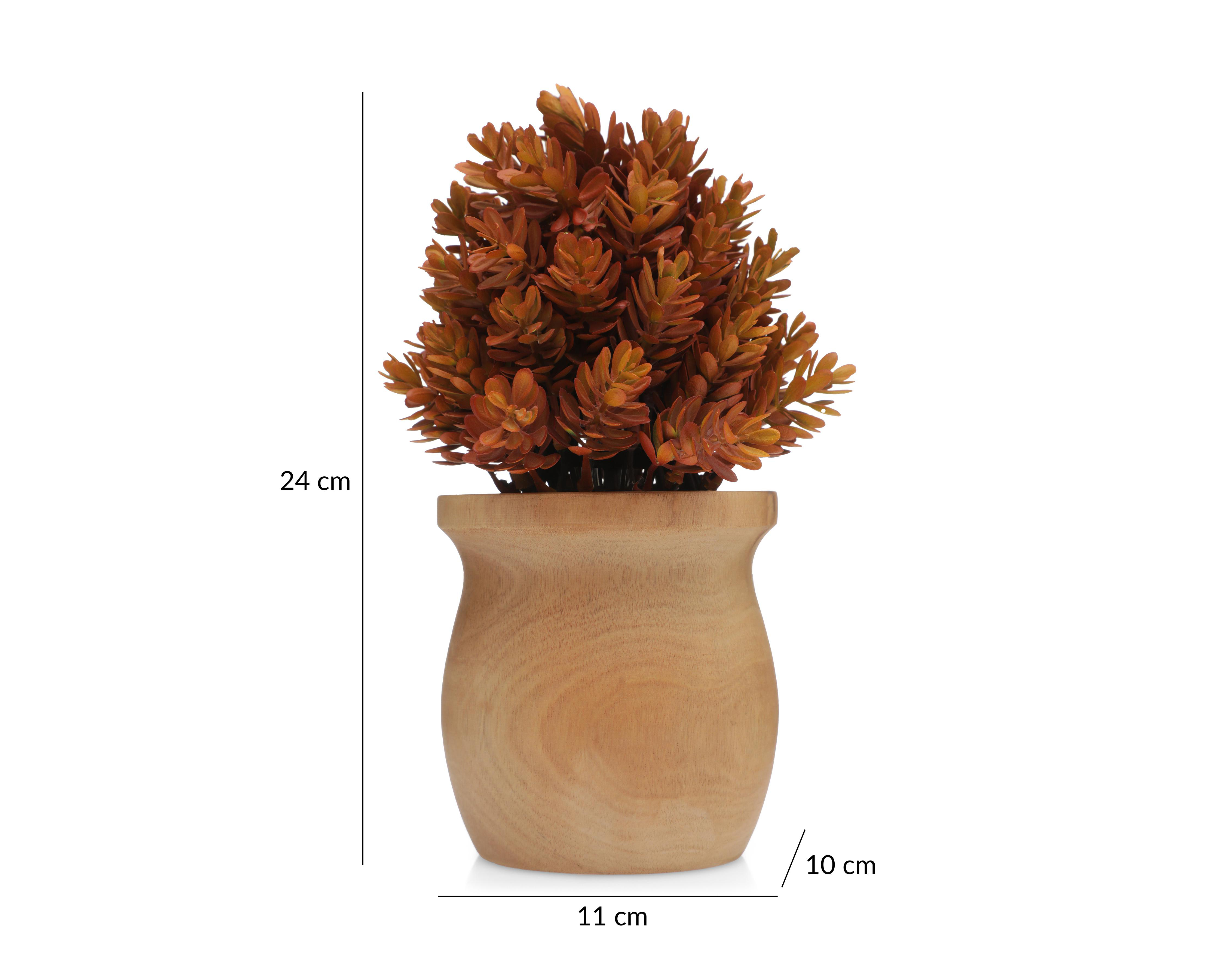 Foto 6 pulgar | Planta Artificial con Maceta Starhaus 24 cm