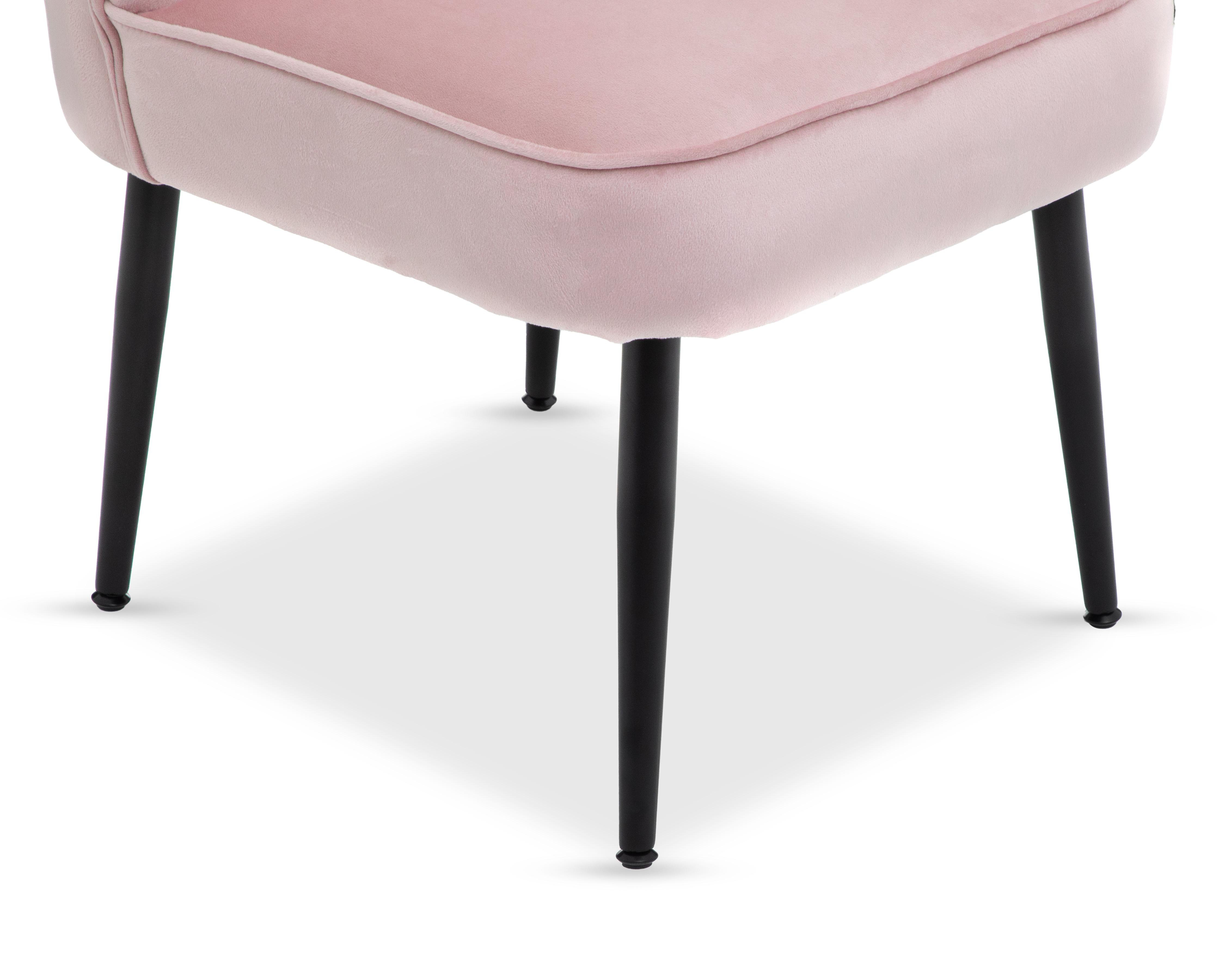 Foto 6 pulgar | Sillón Ocasional Contemporáneo Coral Rosa 1 Pieza