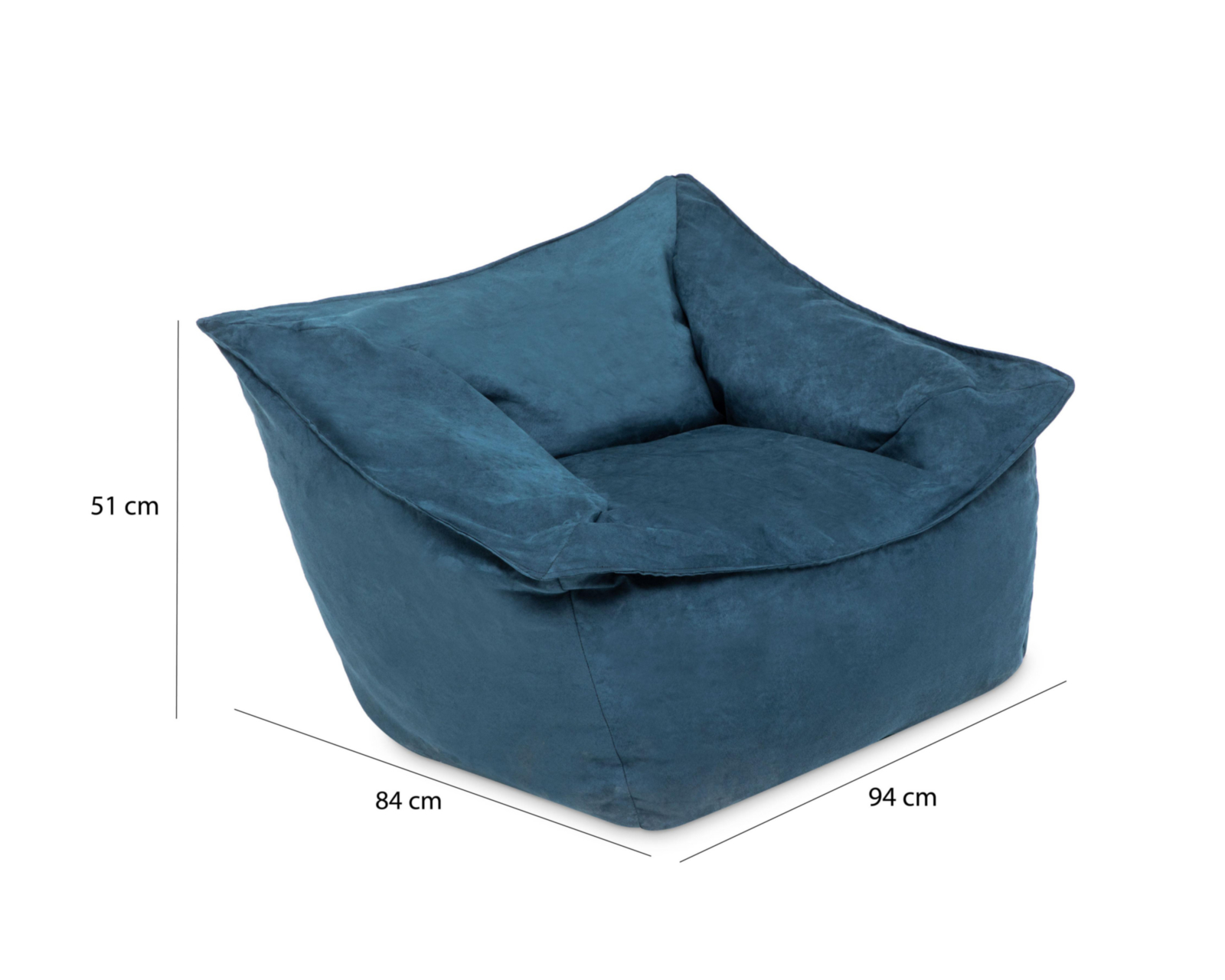 Foto 7 pulgar | Sillón Ocasional Hidra Azul Contemporáneo 1 Pieza