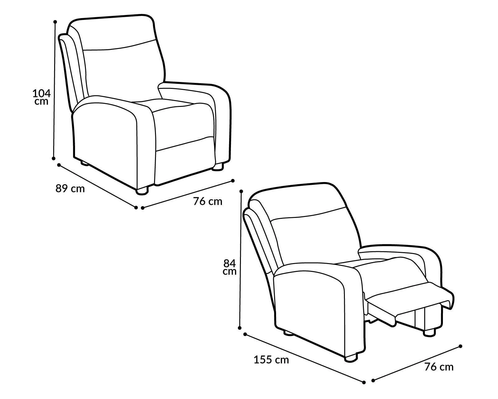 Foto 4 pulgar | Sillón Reclinable Ventura Gris