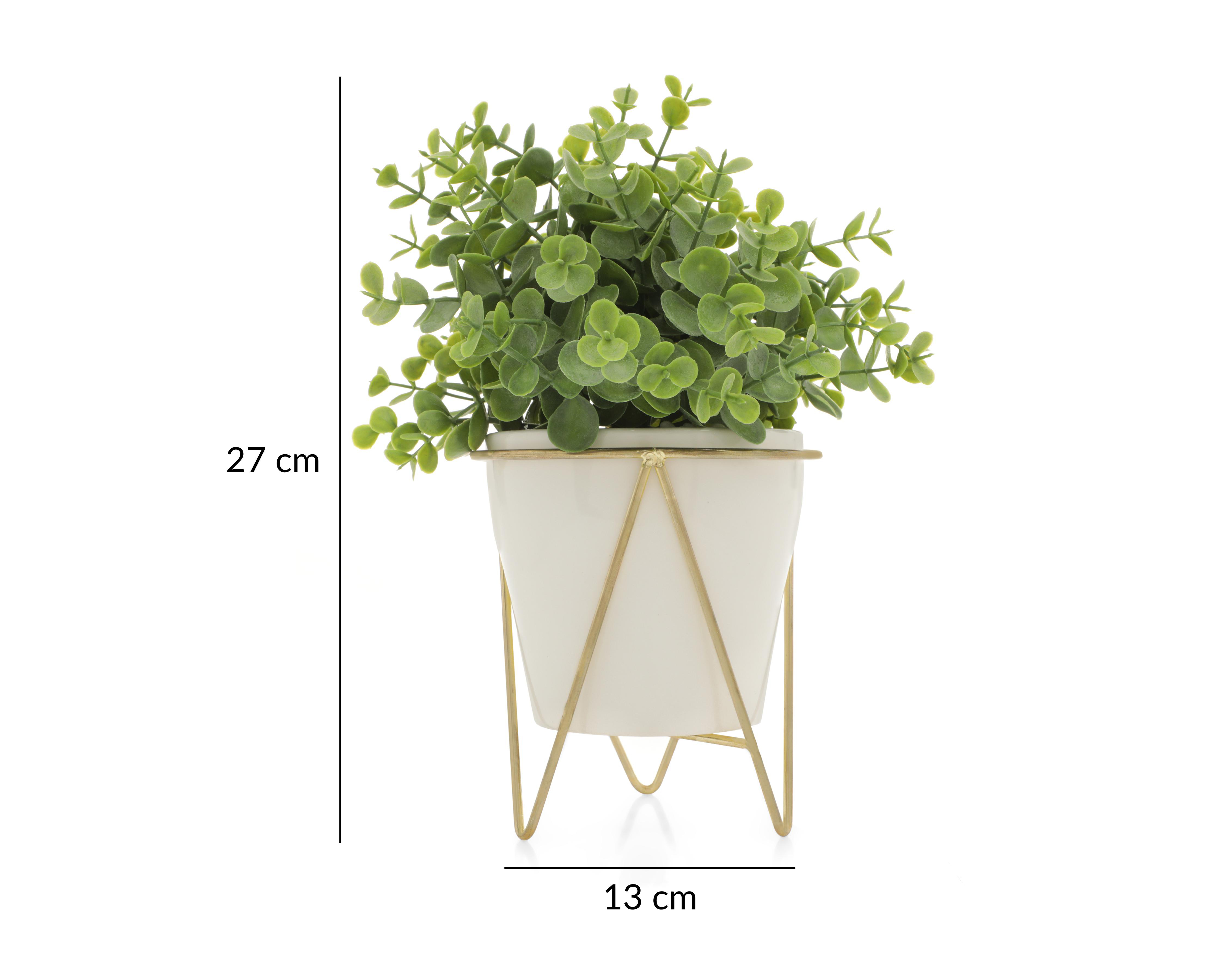 Foto 6 pulgar | Planta Artificial con Maceta Starhaus 27 cm