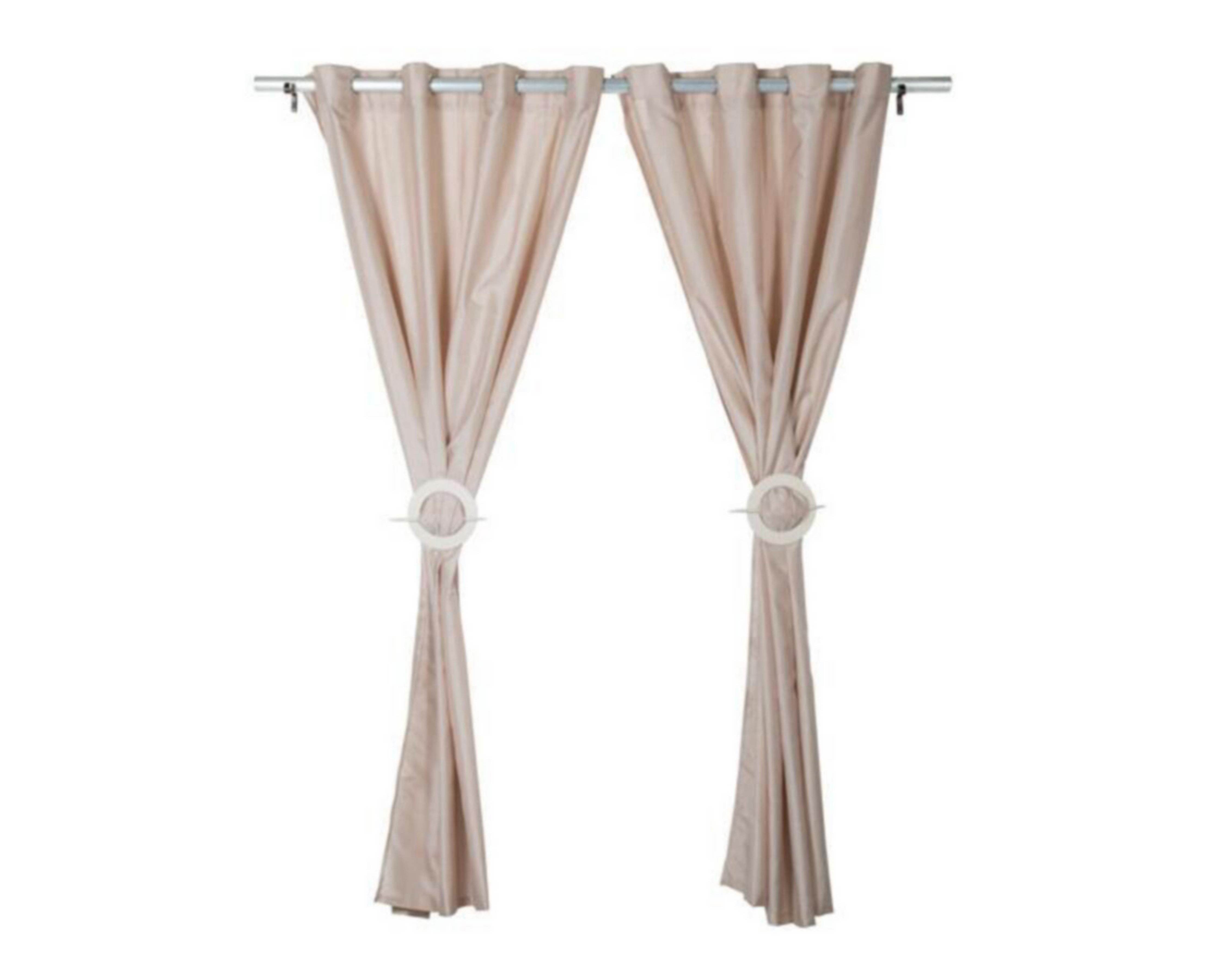 Foto 4 pulgar | Cortinas Silk 280 x 225 cm Taupe