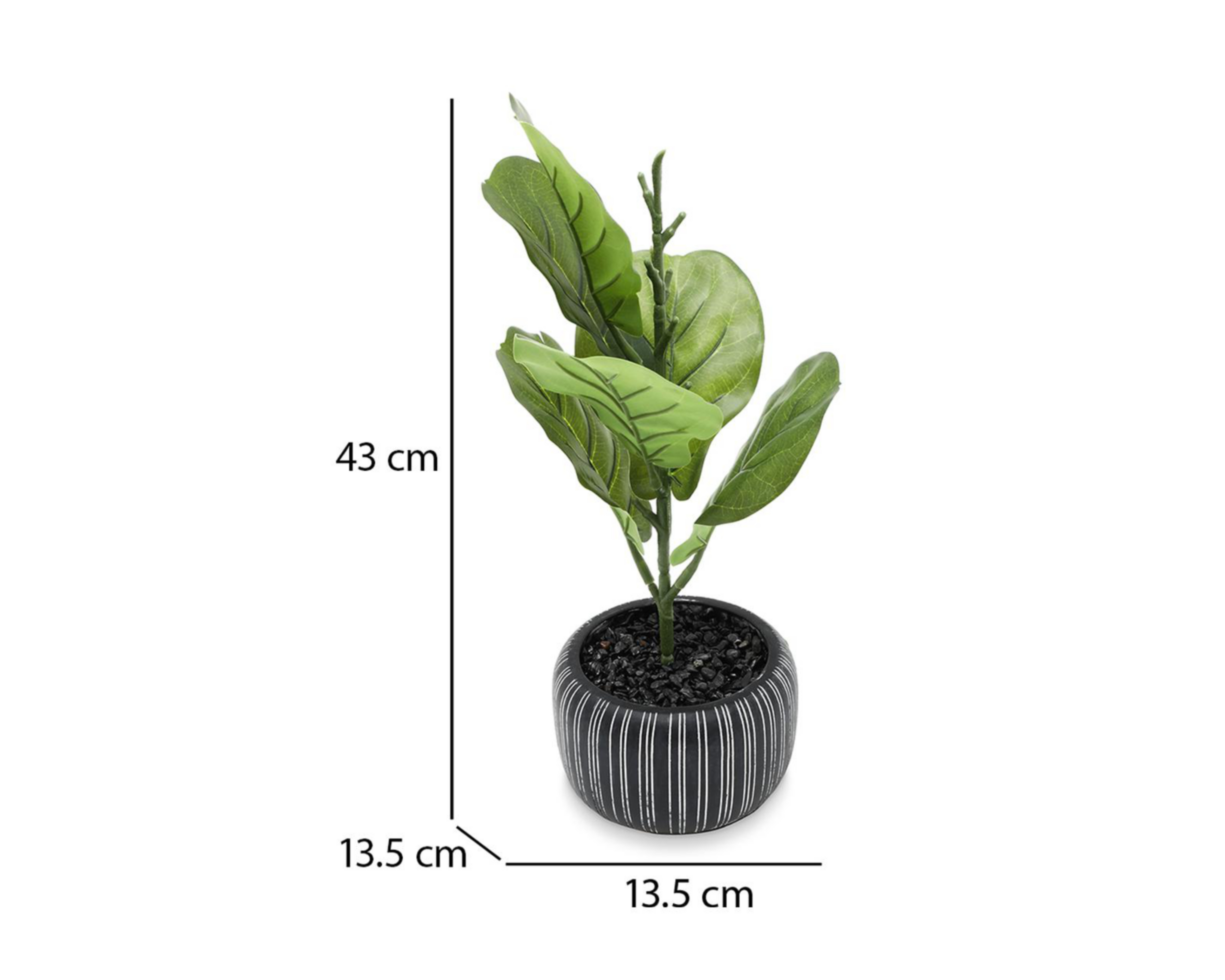 Foto 5 pulgar | Planta Artificial con Maceta Starhaus 35 cm