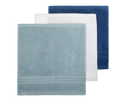 Foto 4 | Toalla Suga Azul y Blanco 3 Piezas
