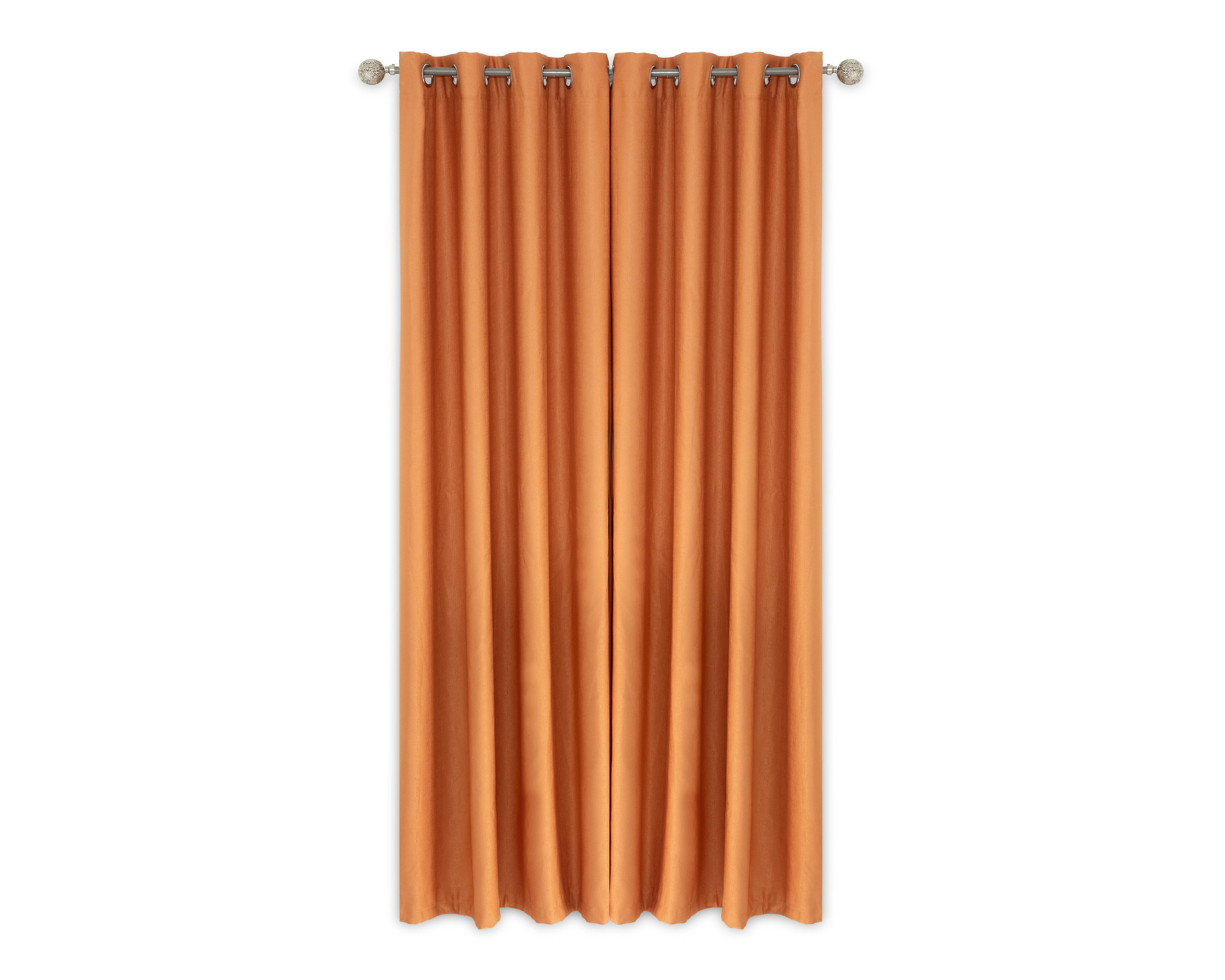 Cortina Blackout Marisa 135 x 225 cm Naranja