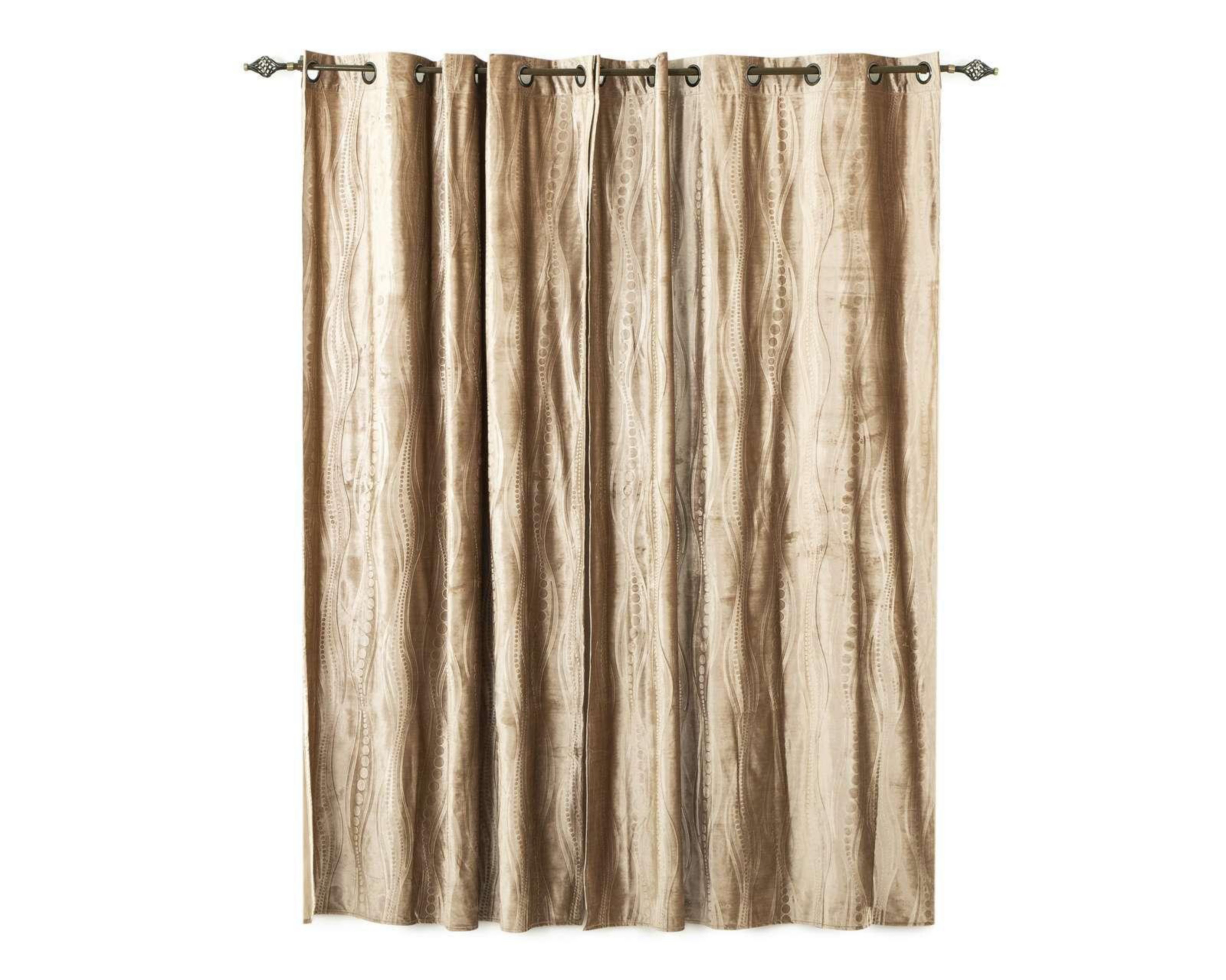 Cortina Beatriz 280 x 225 cm Café