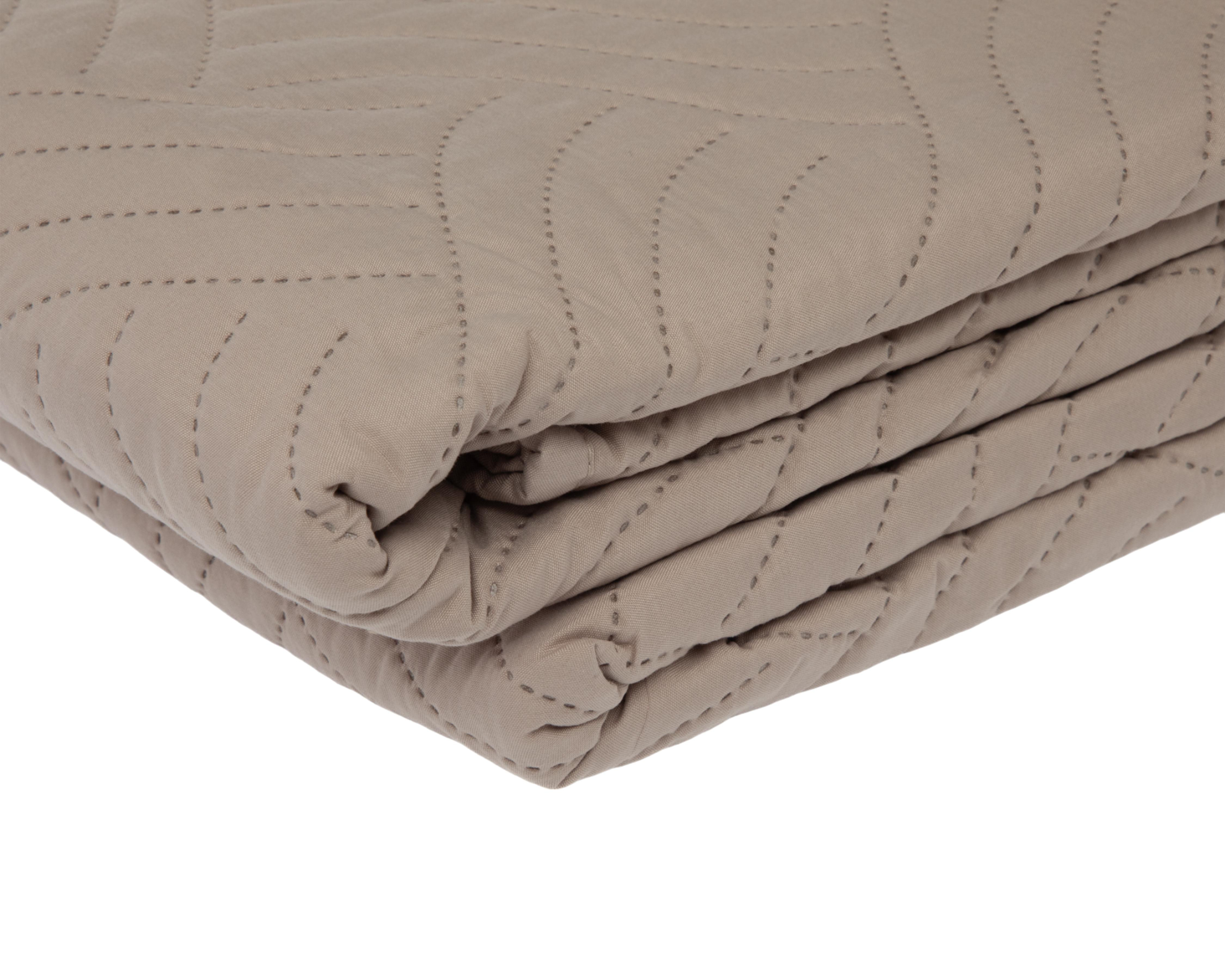 Foto 4 pulgar | Colcha Matrimonial Starhaus Toronto Taupe 3 Piezas