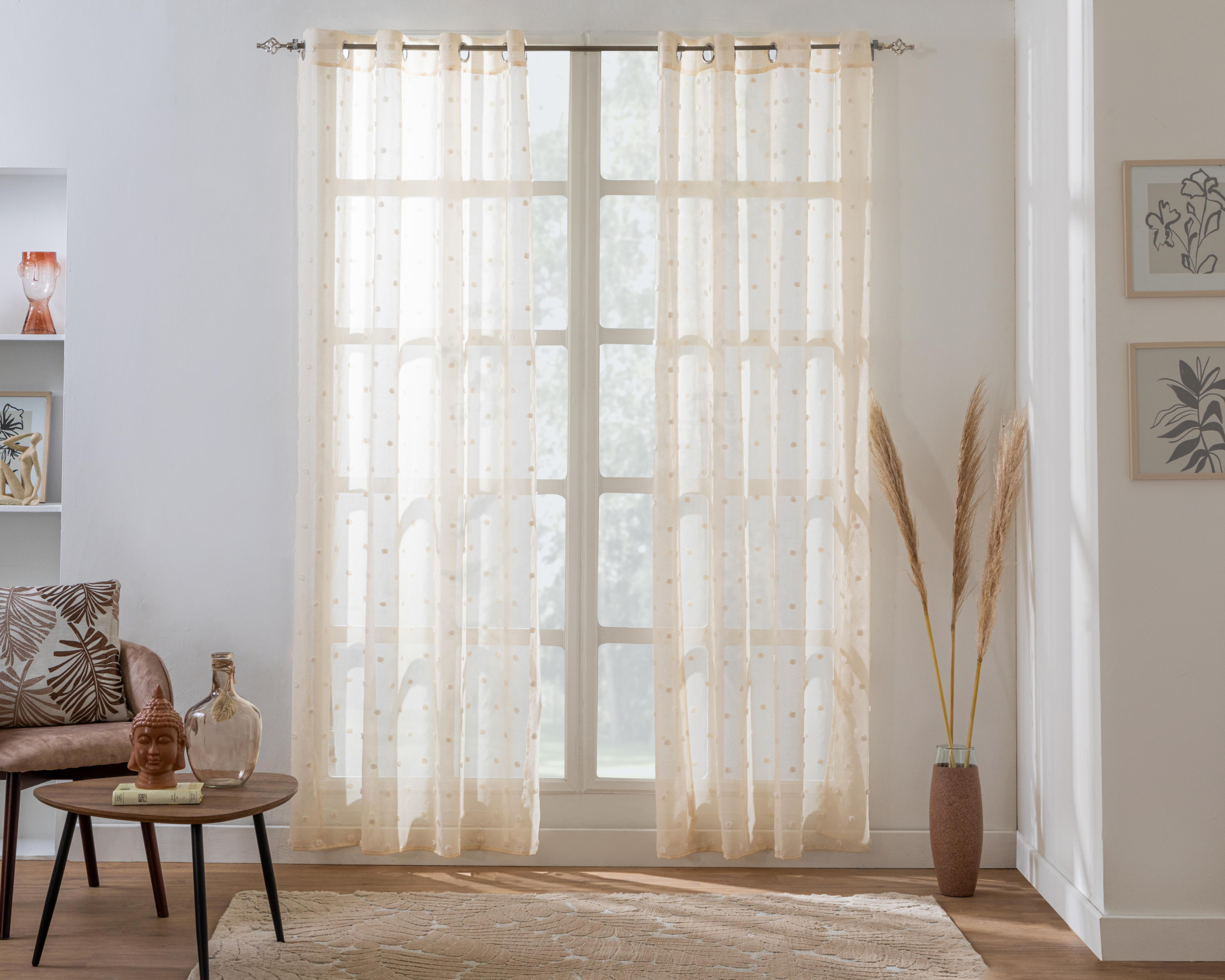 Cortina Sulli 140 x 225 cm Beige