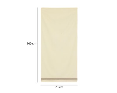 Foto 6 | Toalla Karin Beige y Taupe 2 Piezas