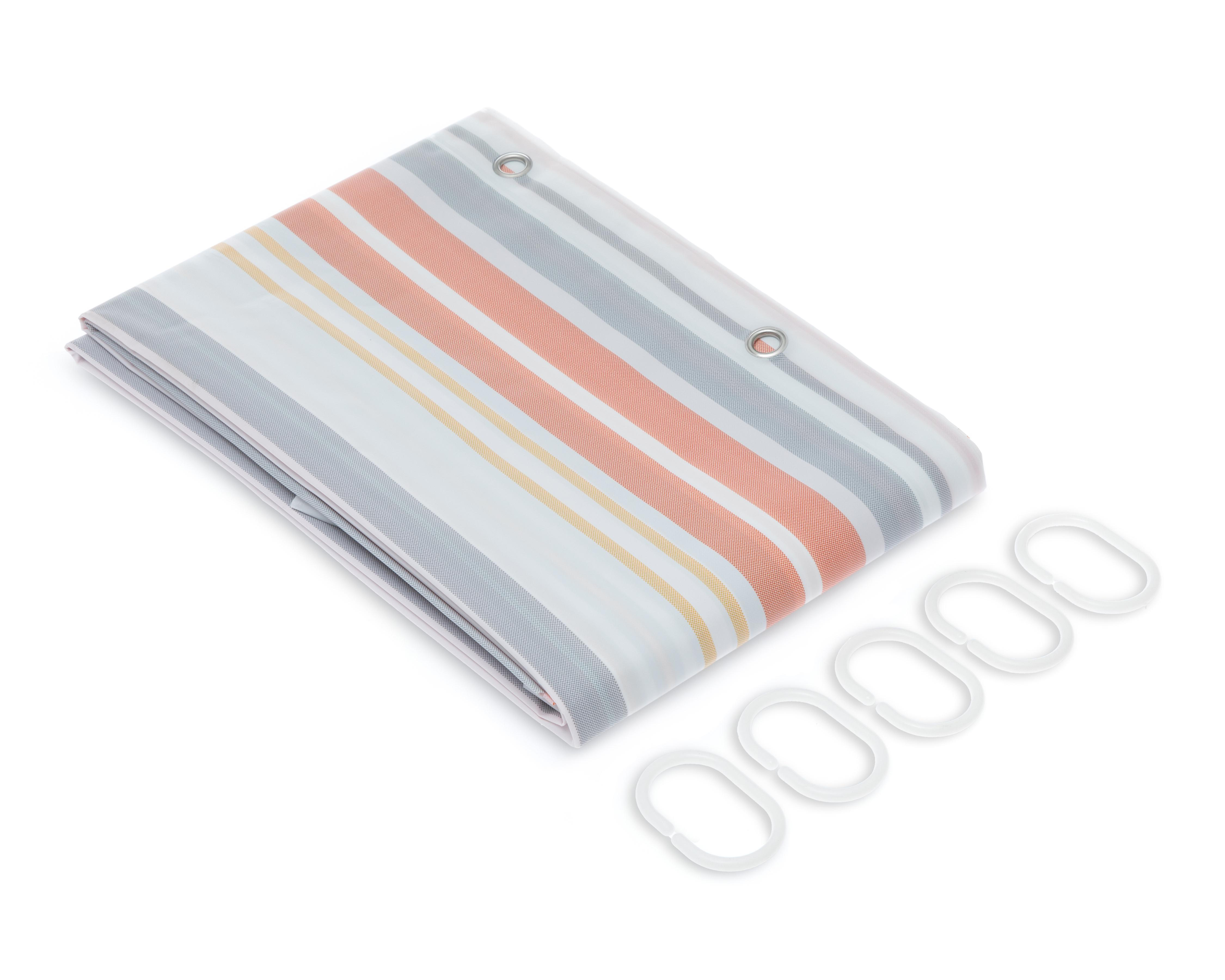 Cortina para Baño Starhaus con Ganchos $69
