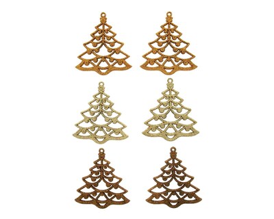 Foto 1 | Adornos Navideños XMas Moka 6 Piezas