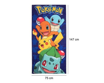 Foto 5 | Toalla de Medio Baño Pokémon Providencia Azul Marino