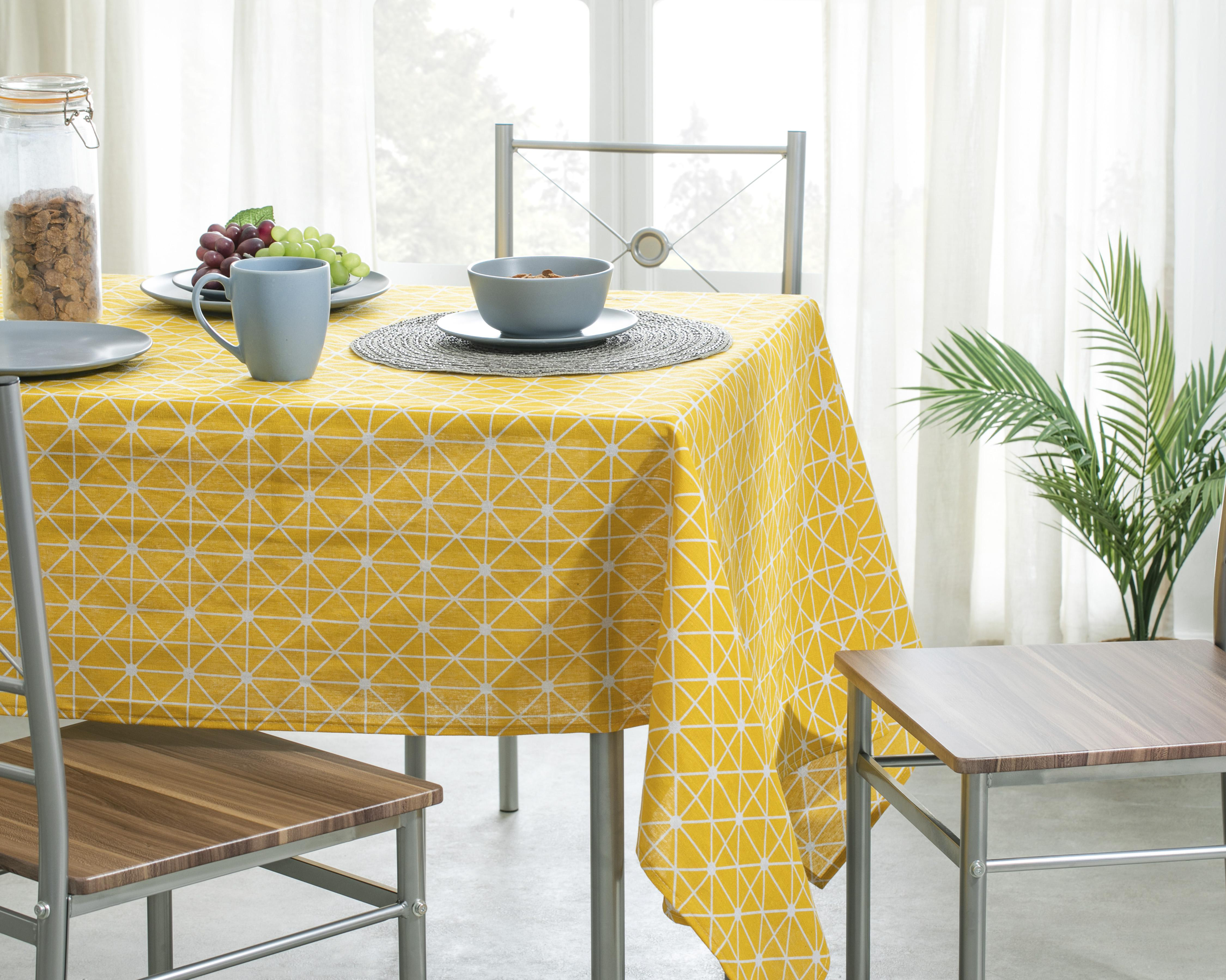Mantel para Mesa Starhaus Amarillo 140 x 220 cm