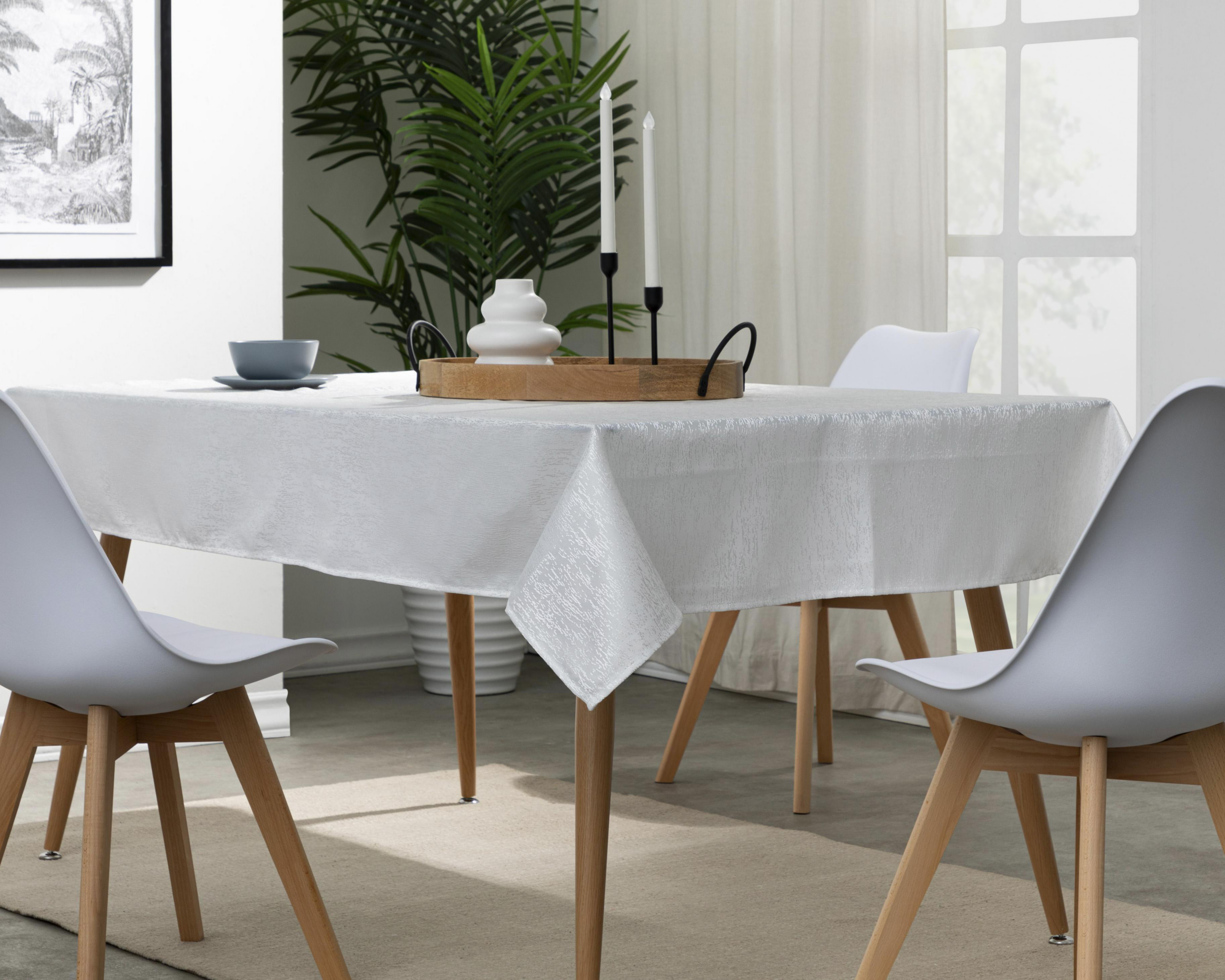 Mantel para Mesa Starhaus Blanco 135 x 180 cm