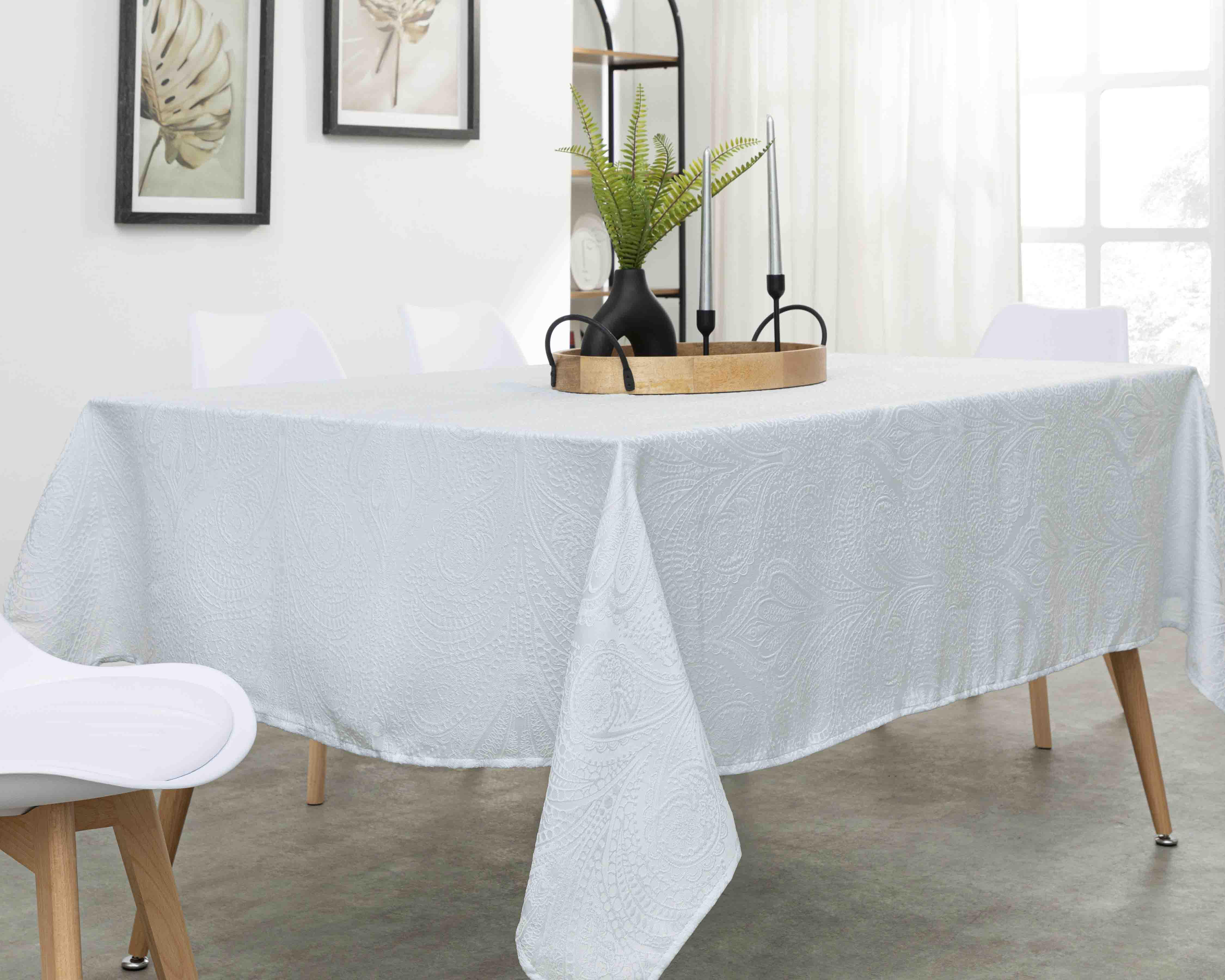 Mantel para Mesa Starhaus Cesar Perla 228 x 150 cm