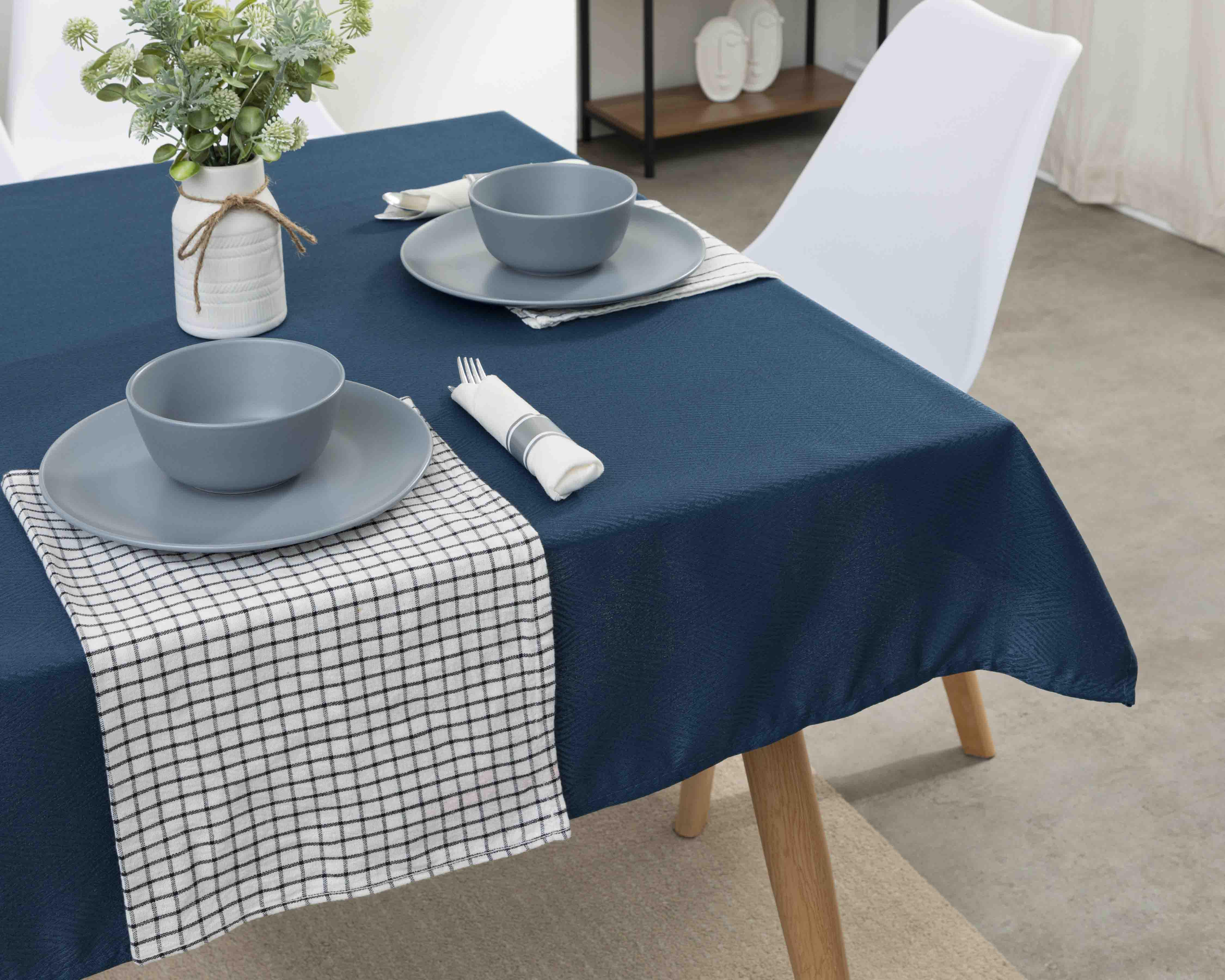 Mantel para Mesa Starhaus Azul 178 x 132 cm