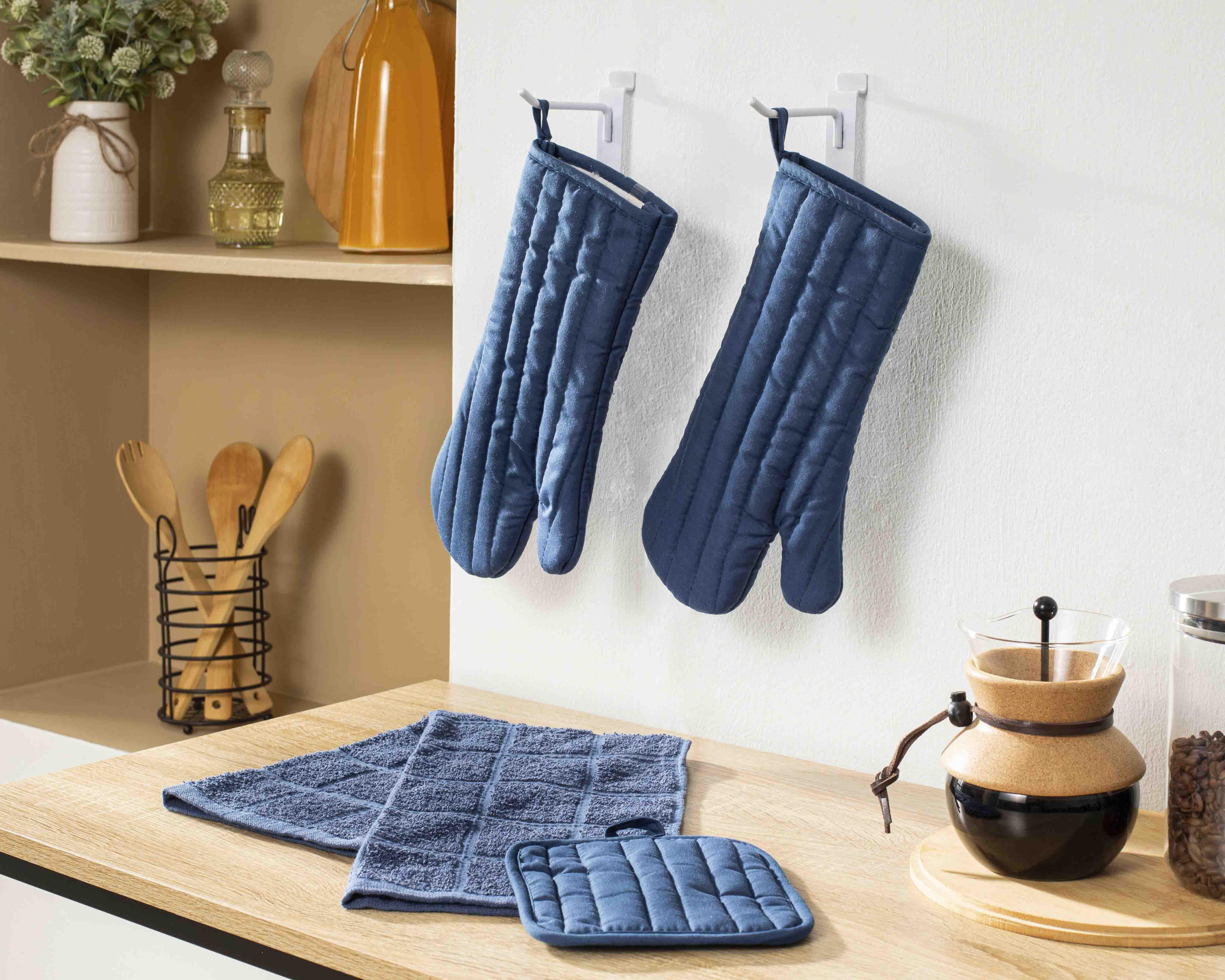 Foto 5 | Toalla de Cocina Marinero Azul 4 Piezas