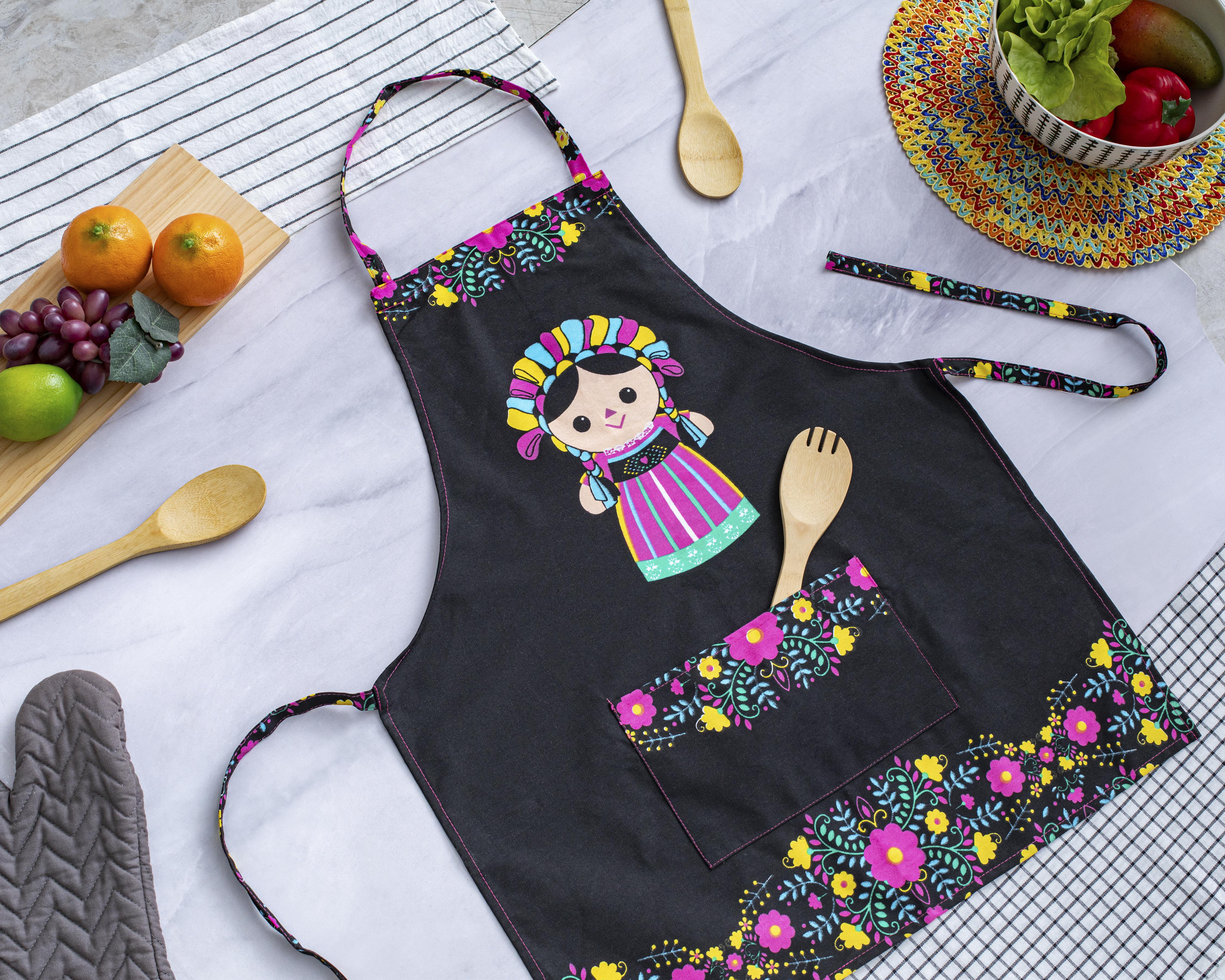 Mandil de Cocina Mazahua Negro