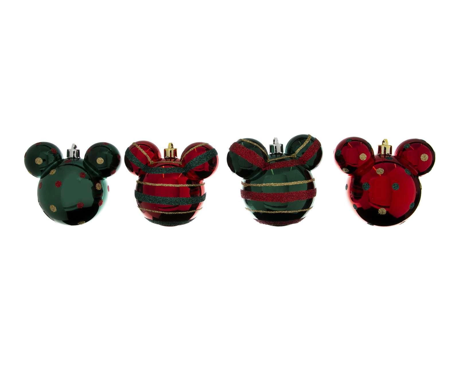 Esferas Mickey Tradi 4 Piezas $119