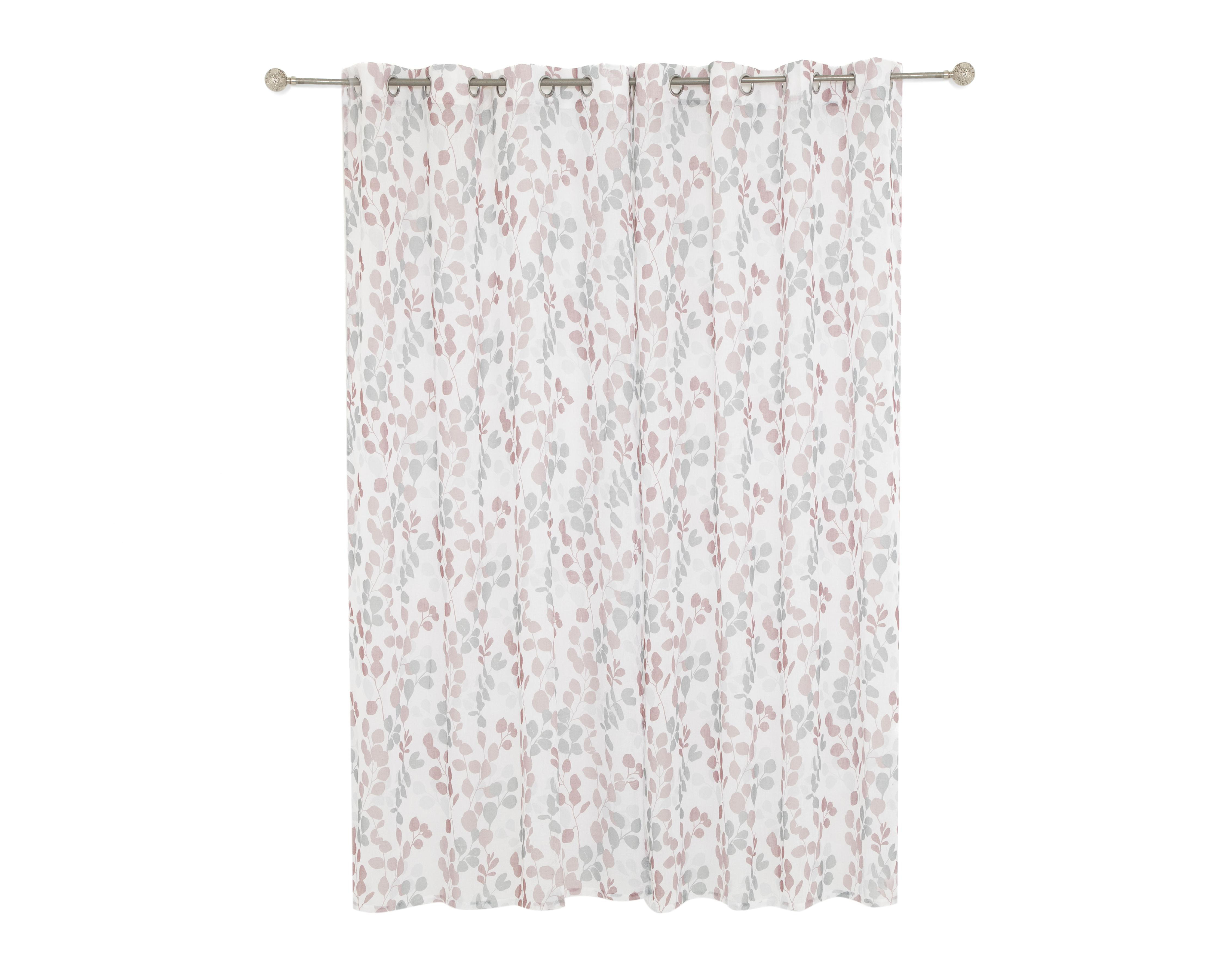 Foto 3 pulgar | Cortina Blackout Milos 132 x 225 cm Rosa-Gris