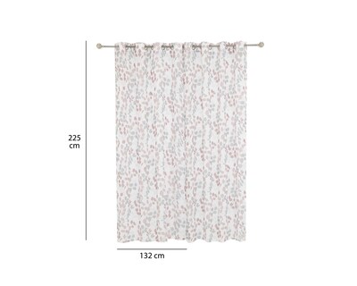 Foto 5 | Cortina Blackout Milos 132 x 225 cm Rosa-Gris