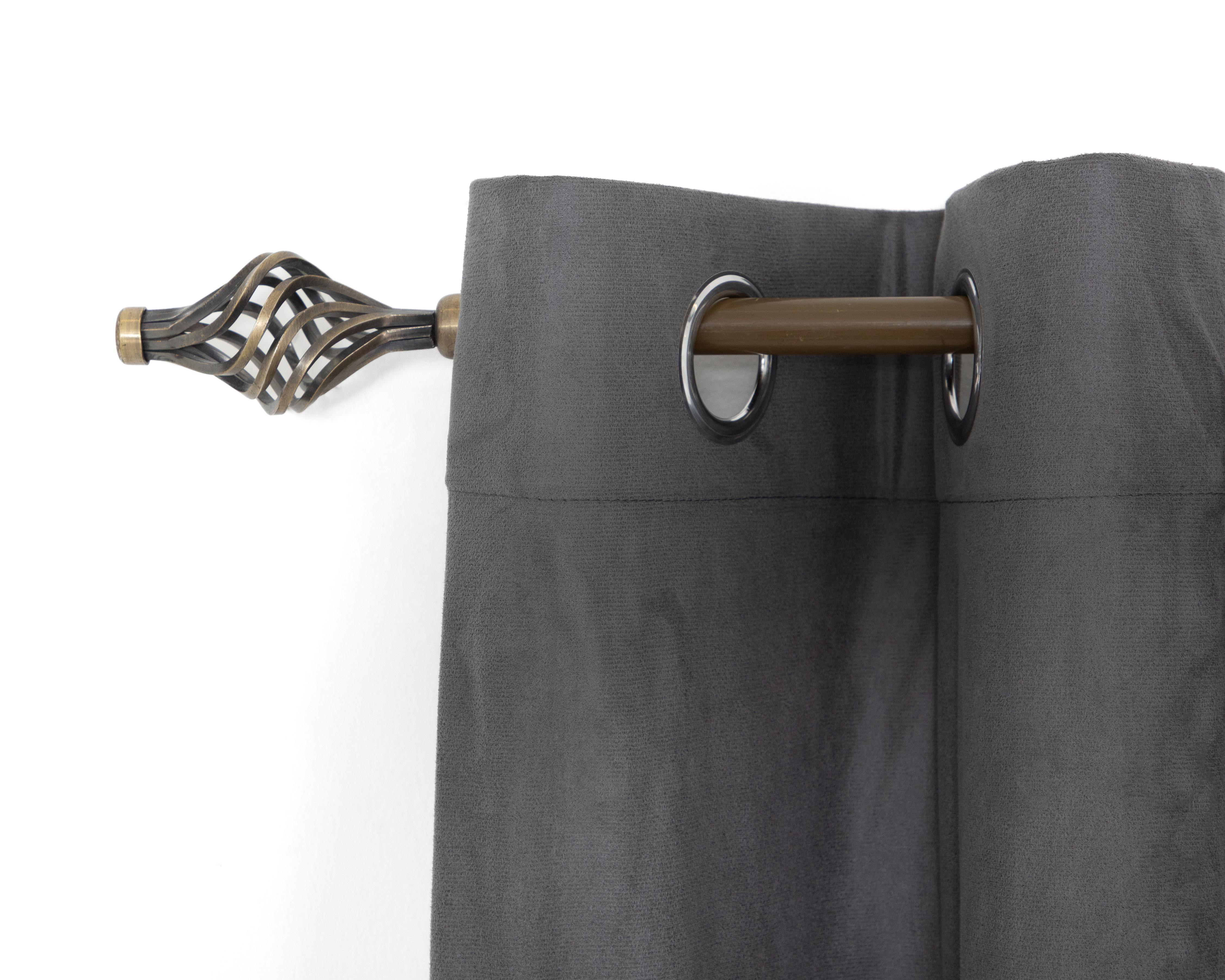 Foto 4 pulgar | Cortina Dilan 132 x 225 cm Gris