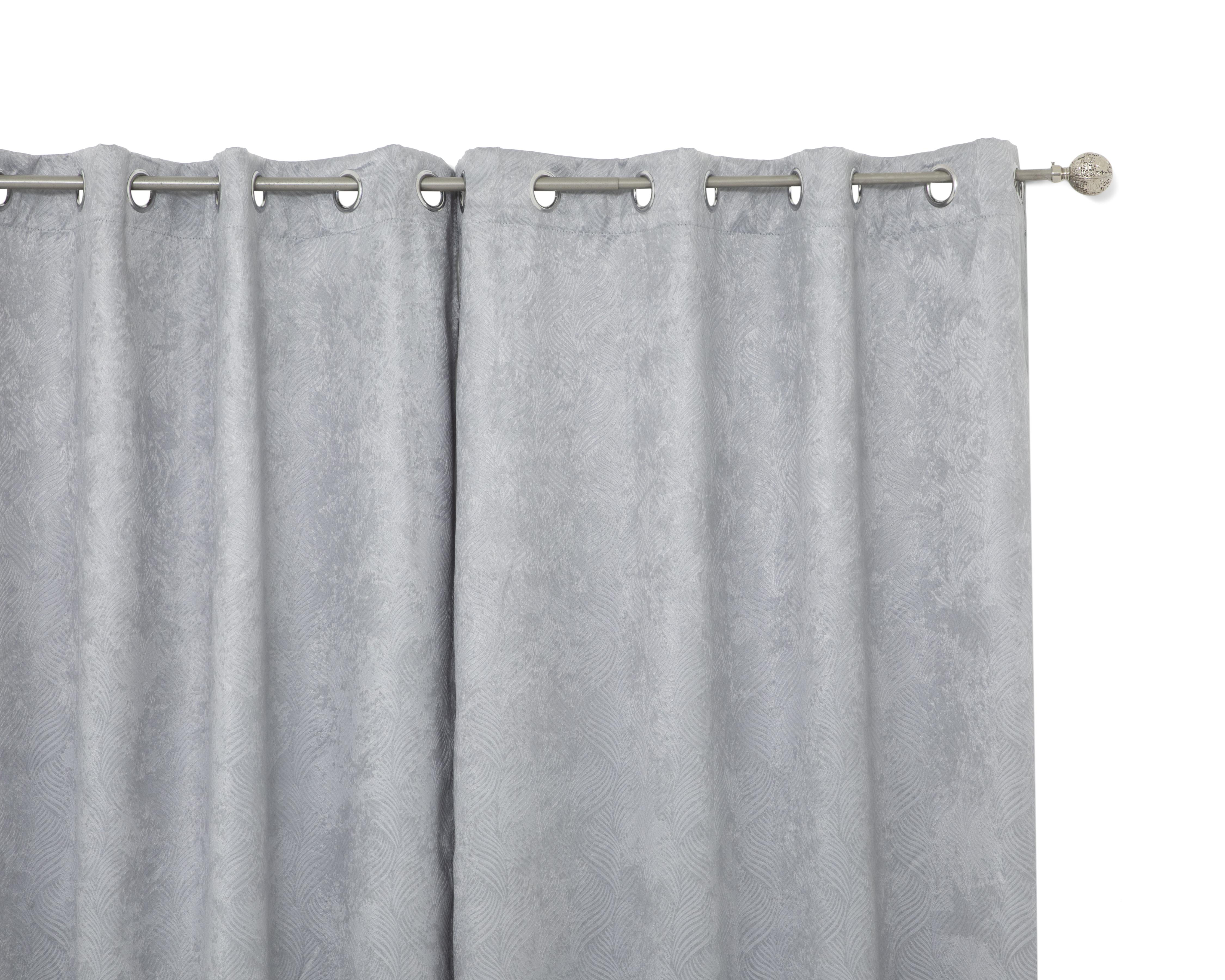 Foto 3 pulgar | Cortina Starhaus Mael 132 x 225 cm Gris
