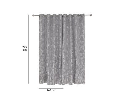 Foto 4 | Cortina Blackout Bianca 140 x 225 cm Plata