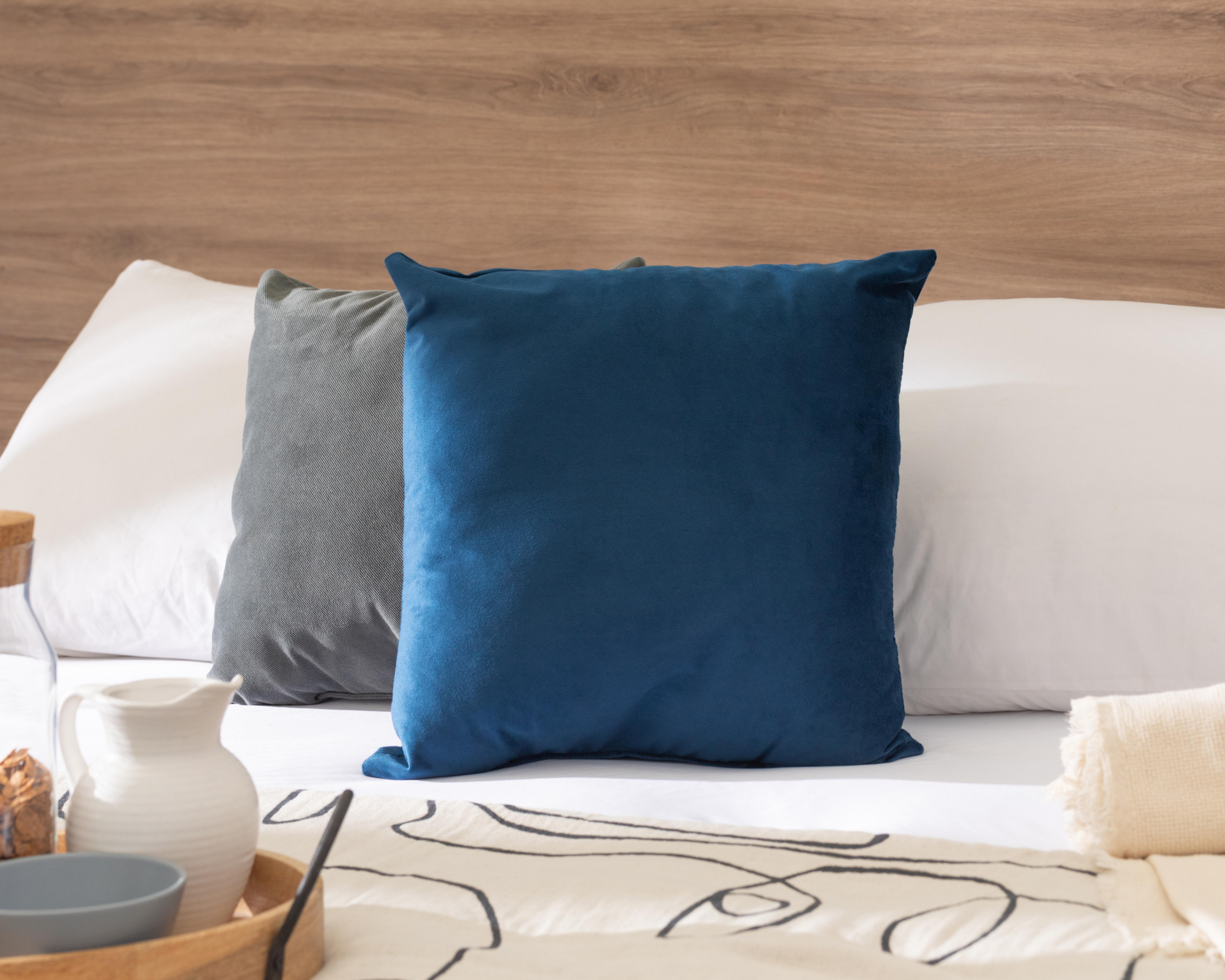 Foto 5 | Cojín Decorativo Terciopelo Azul