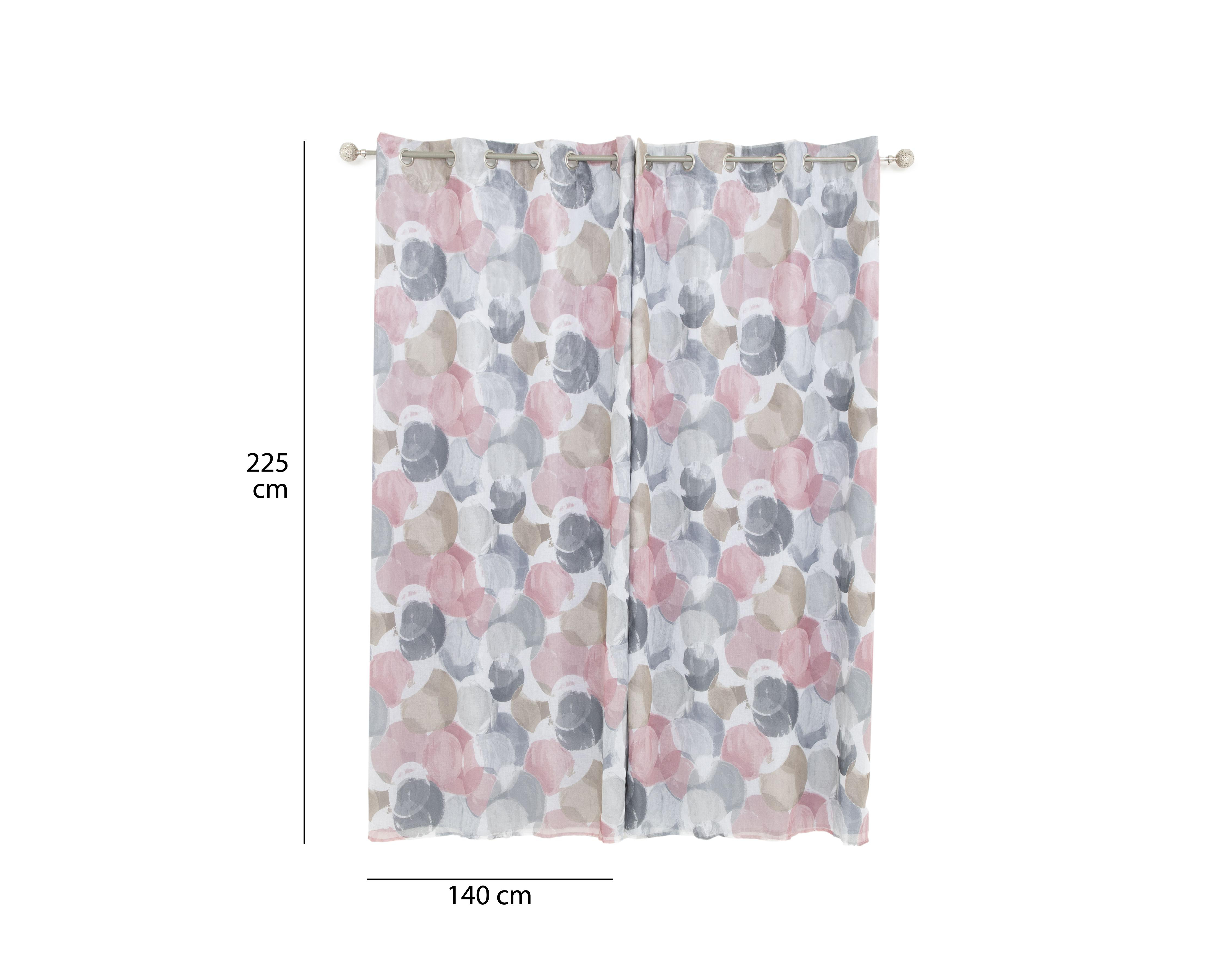 Foto 5 pulgar | Cortina Blackout Zenia 140 x 225 cm Multicolor