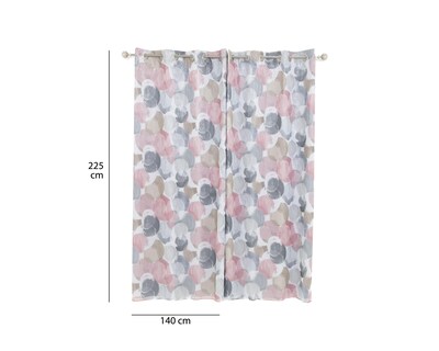 Foto 4 | Cortina Blackout Zenia 140 x 225 cm Multicolor