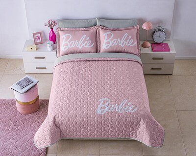 Foto 6 | Edrecolcha Concord Matrimonial Barbie Rosa 3 Piezas