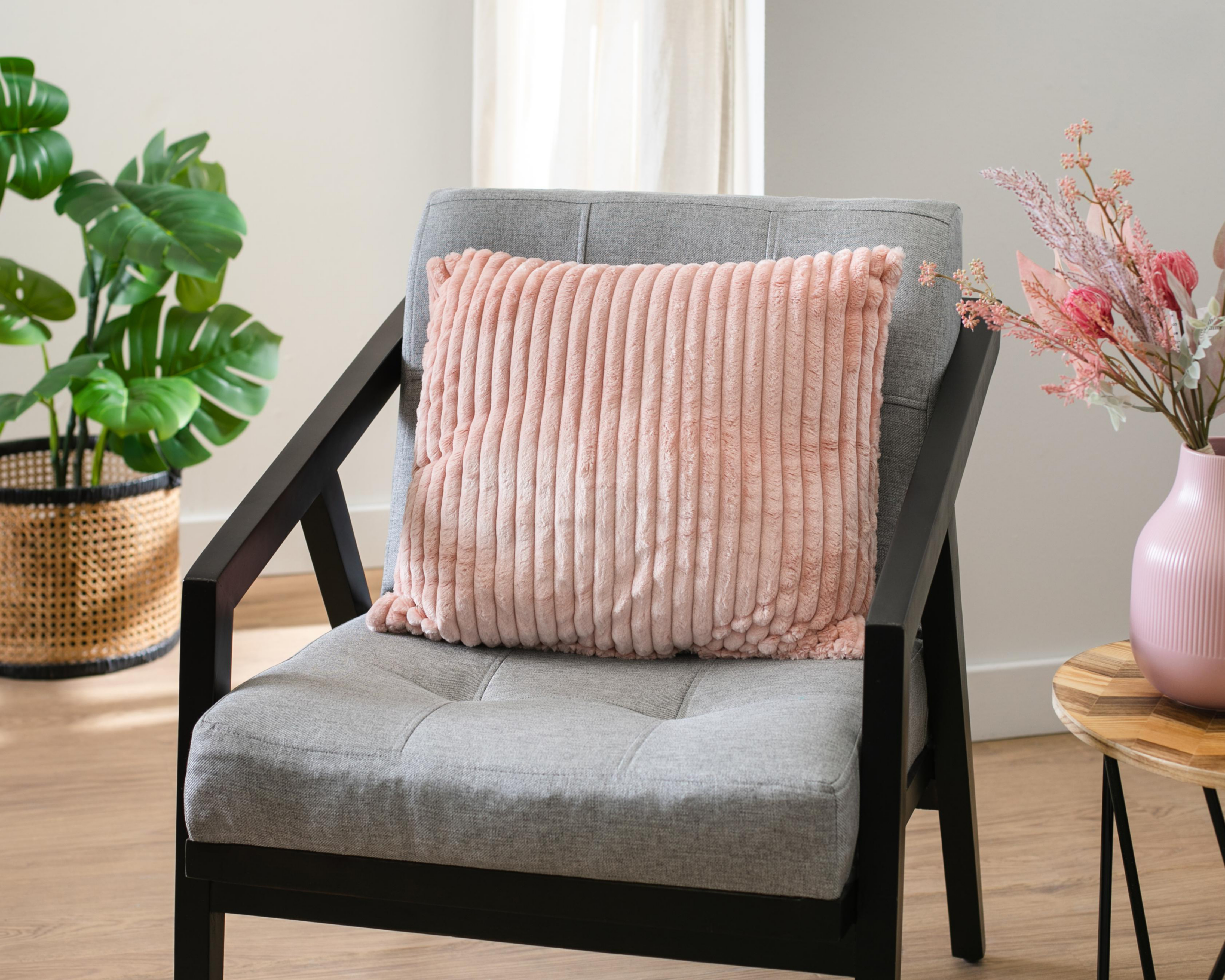 Foto 5 | Cojín Decorativo Jacquard Rosa