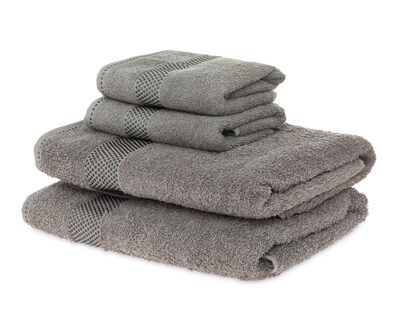 Foto 1 | Toalla Arezzo Gris 4 Piezas