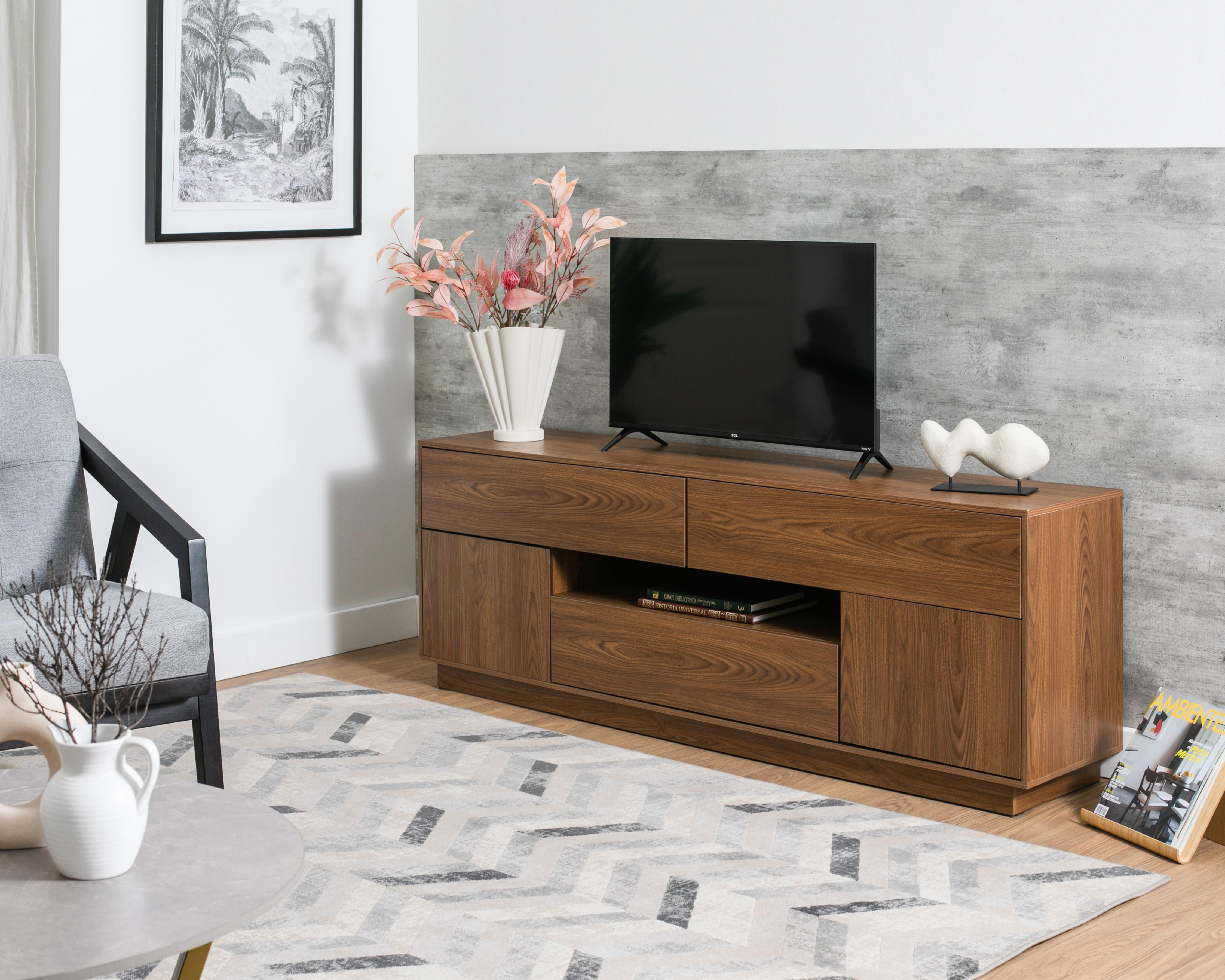 Mesa para Televisión Mohan Nogal