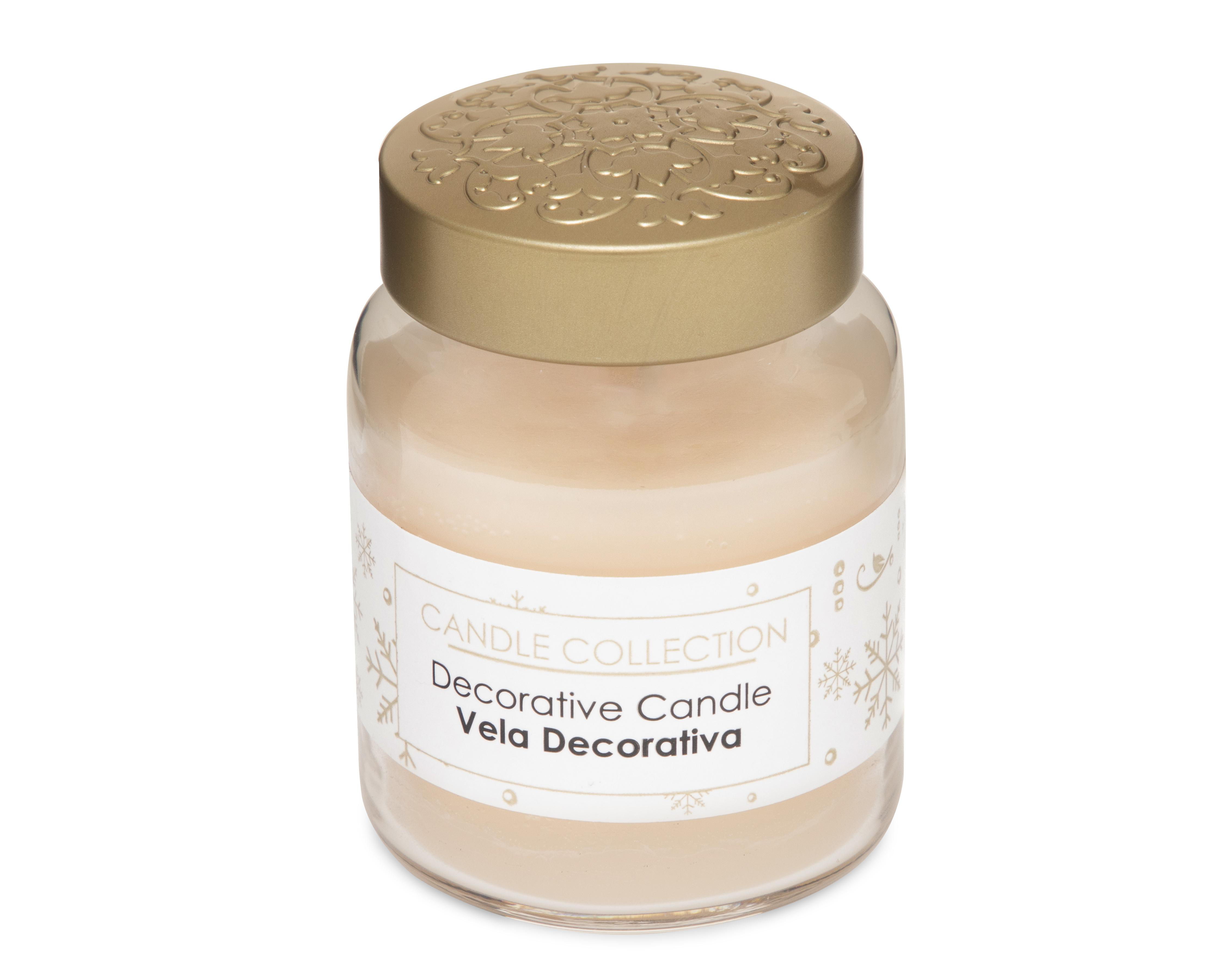 Foto 2 pulgar | Vela Aromática Snowflakes Beige