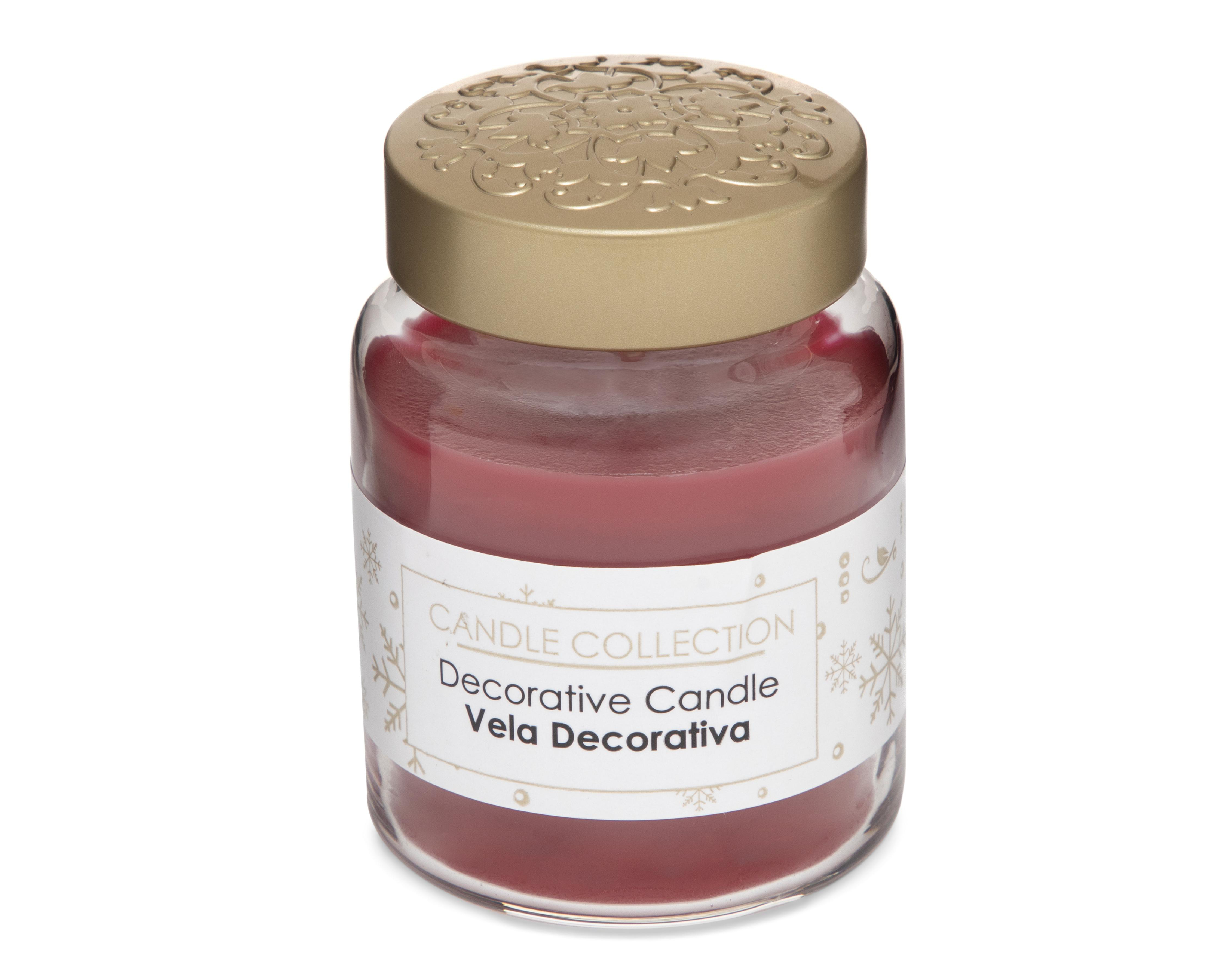 Vela Aromática Snowflakes Rojo