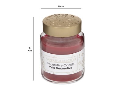 Foto 3 | Vela Aromática Snowflakes Rojo