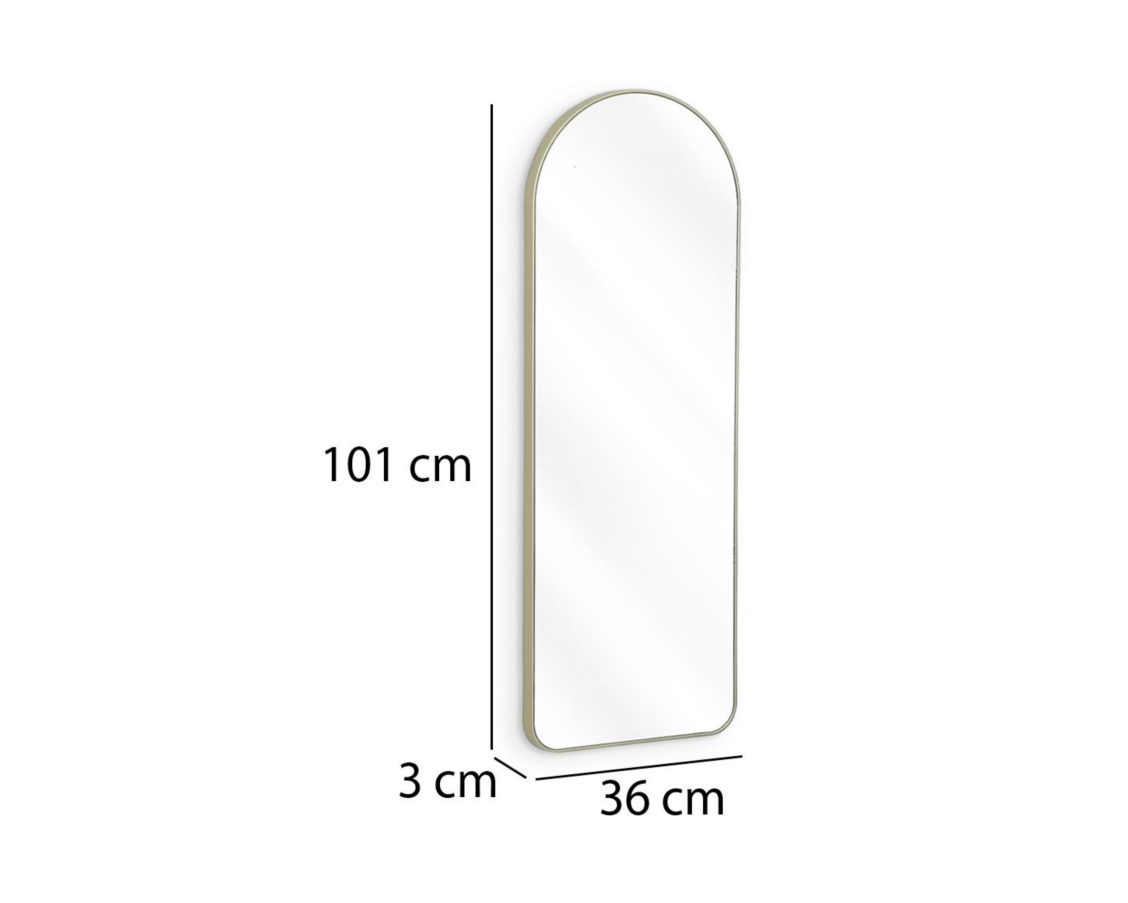 Foto 5 | Espejo Rectangular Janis 101 x 36 cm