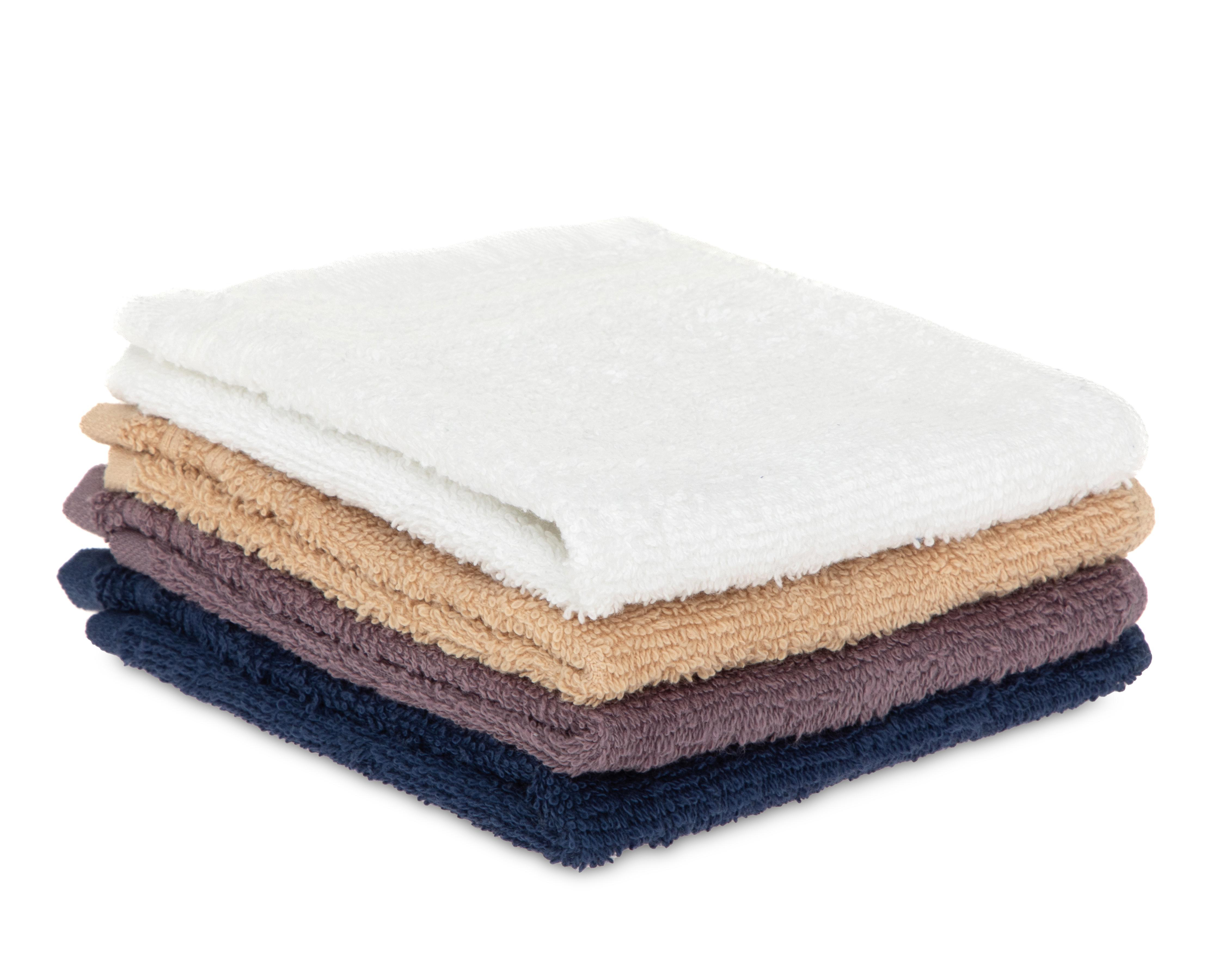 Toalla Facial Luxor Multicolor 4 Piezas $59