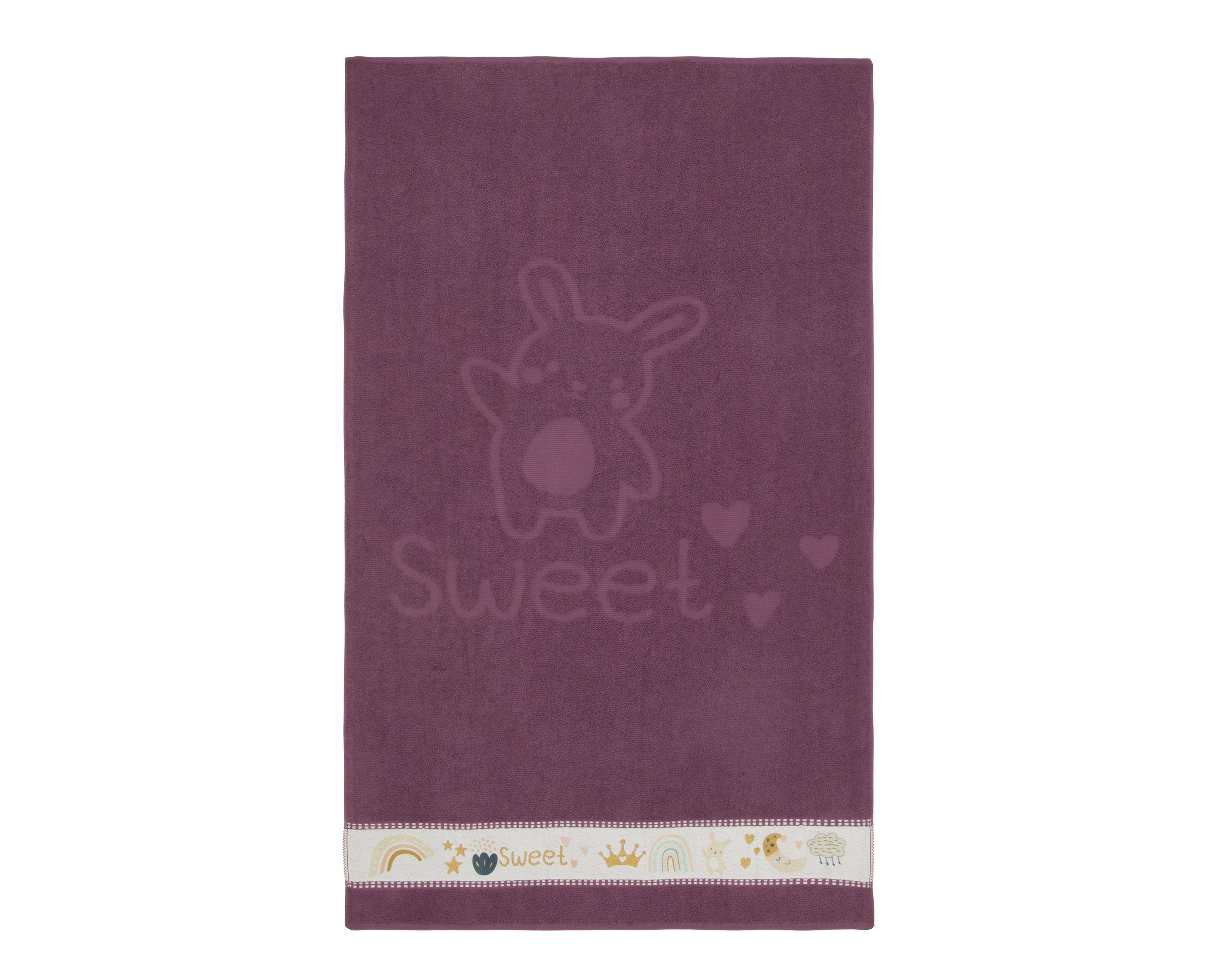 Foto 4 pulgar | Toalla de Medio Baño Sweet Morado