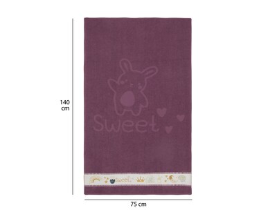 Foto 5 | Toalla de Medio Baño Sweet Morado