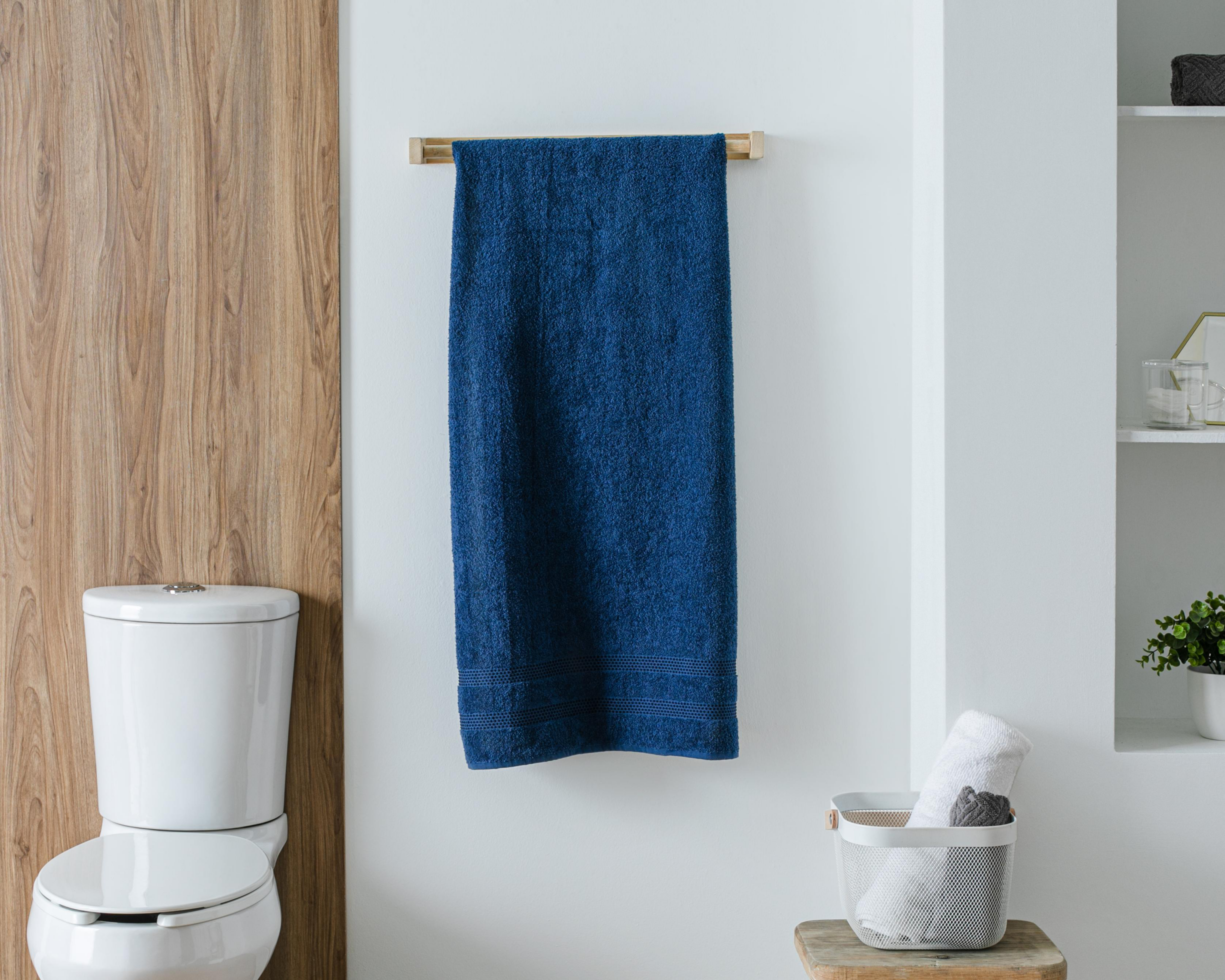 Foto 5 pulgar | Toalla de Medio Baño Moscú Azul