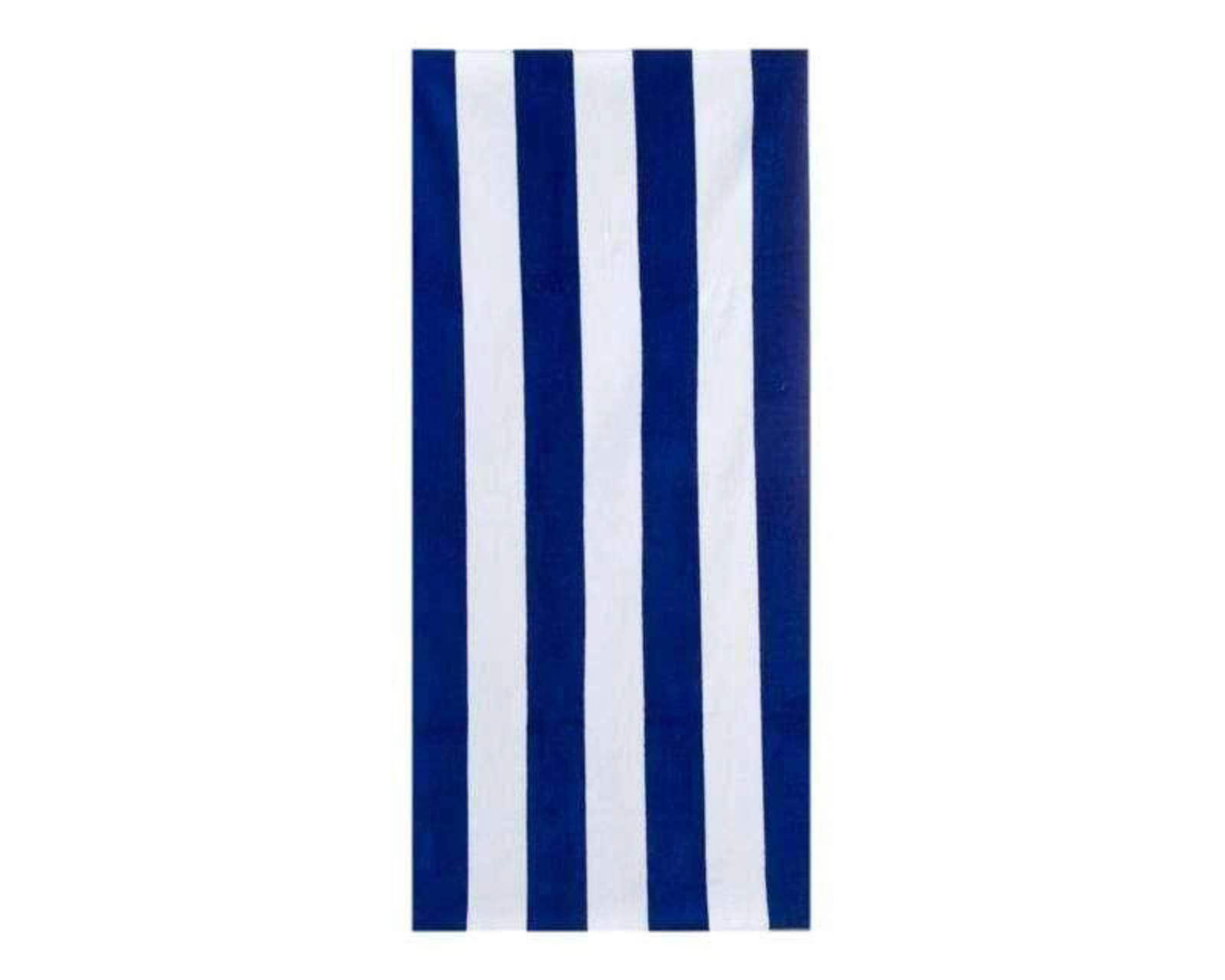 Foto 4 pulgar | Toalla de Medio Baño Velour Franjas Azul