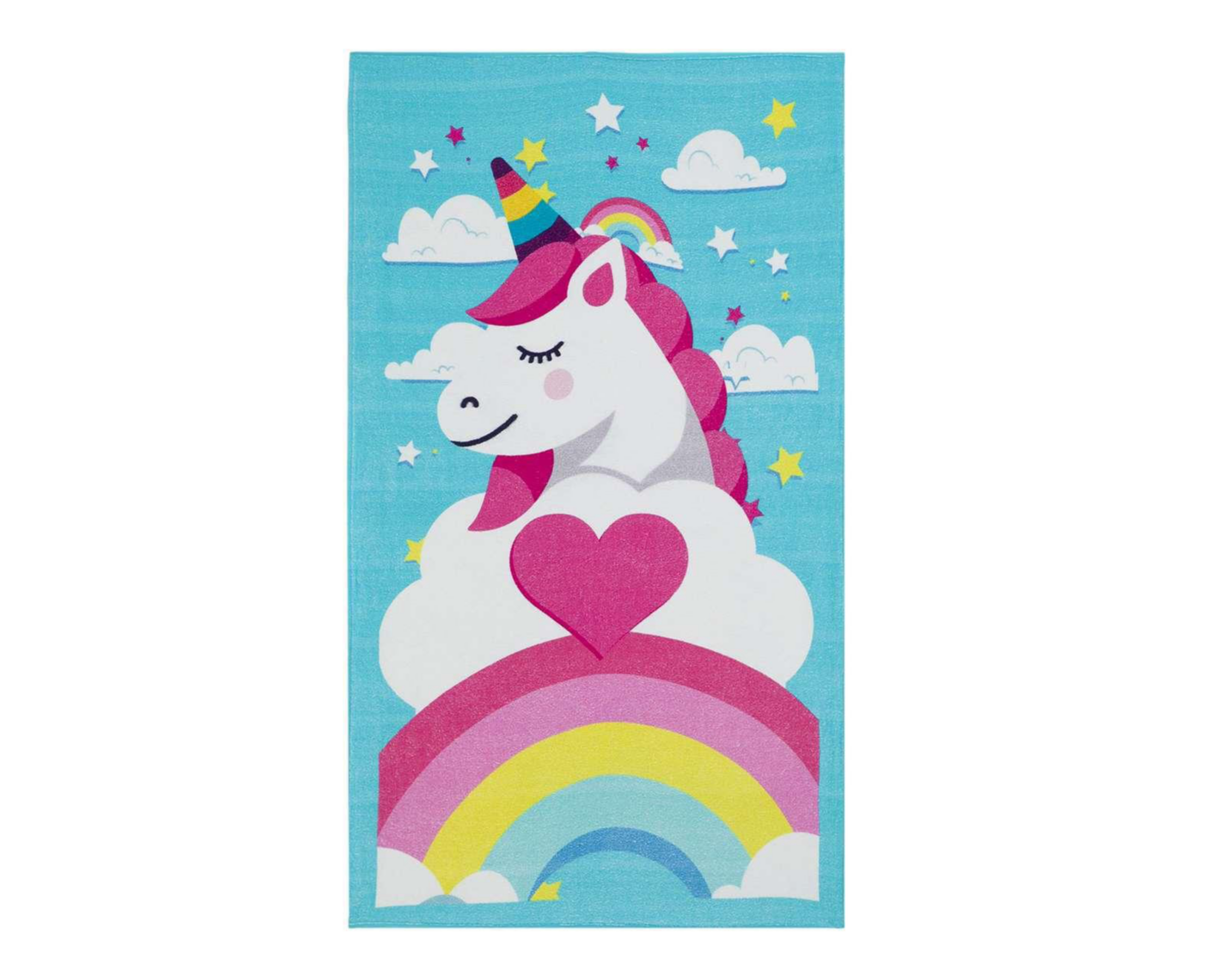 Toalla de Medio Baño Unicornio Azul