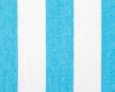 Foto 2 | Toalla de Medio Baño Velour Franjas Turquesa