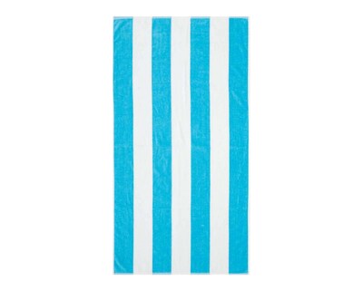 Foto 3 | Toalla de Medio Baño Velour Franjas Turquesa