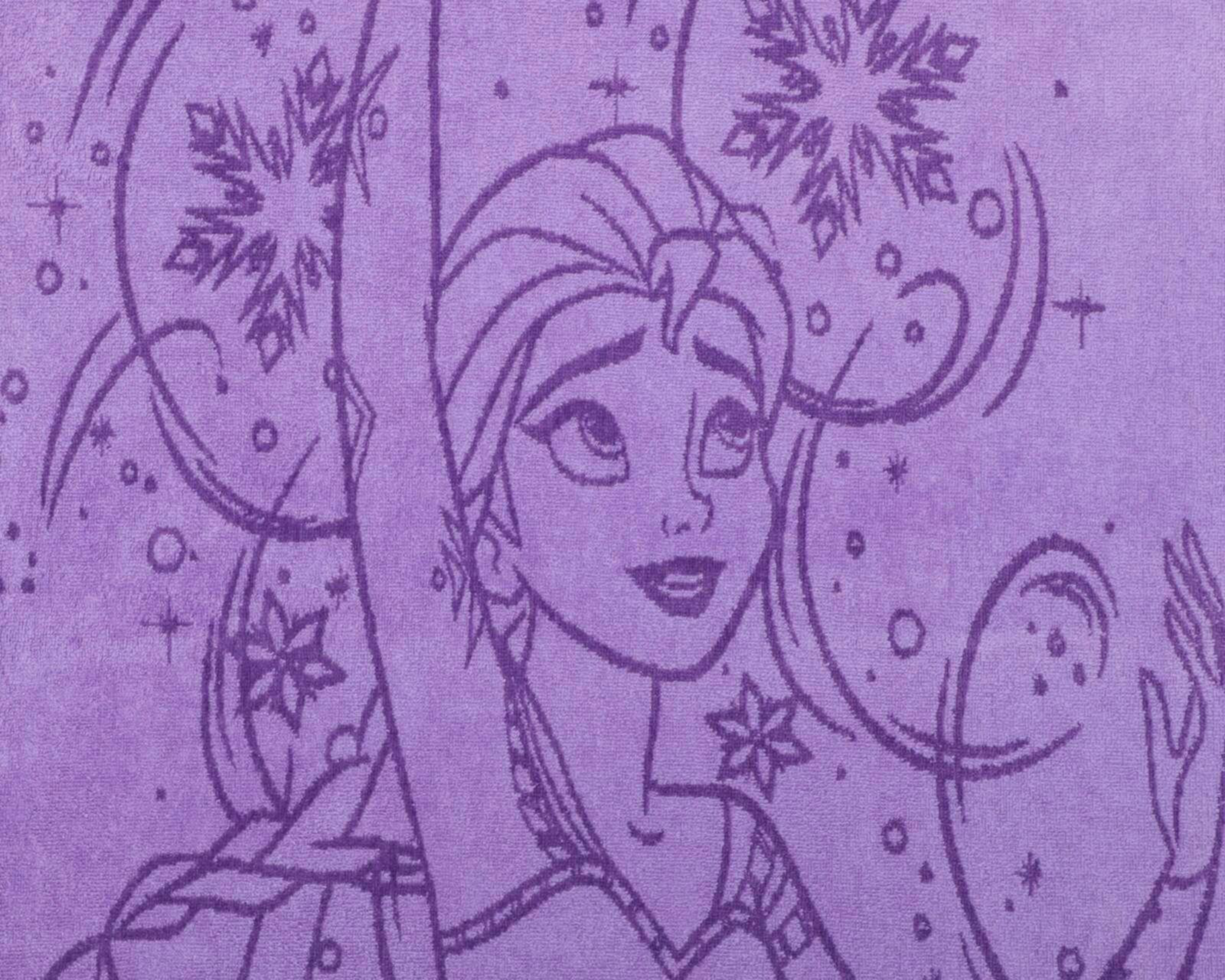 Foto 4 pulgar | Toalla de Medio Baño Frozen Disney Morada
