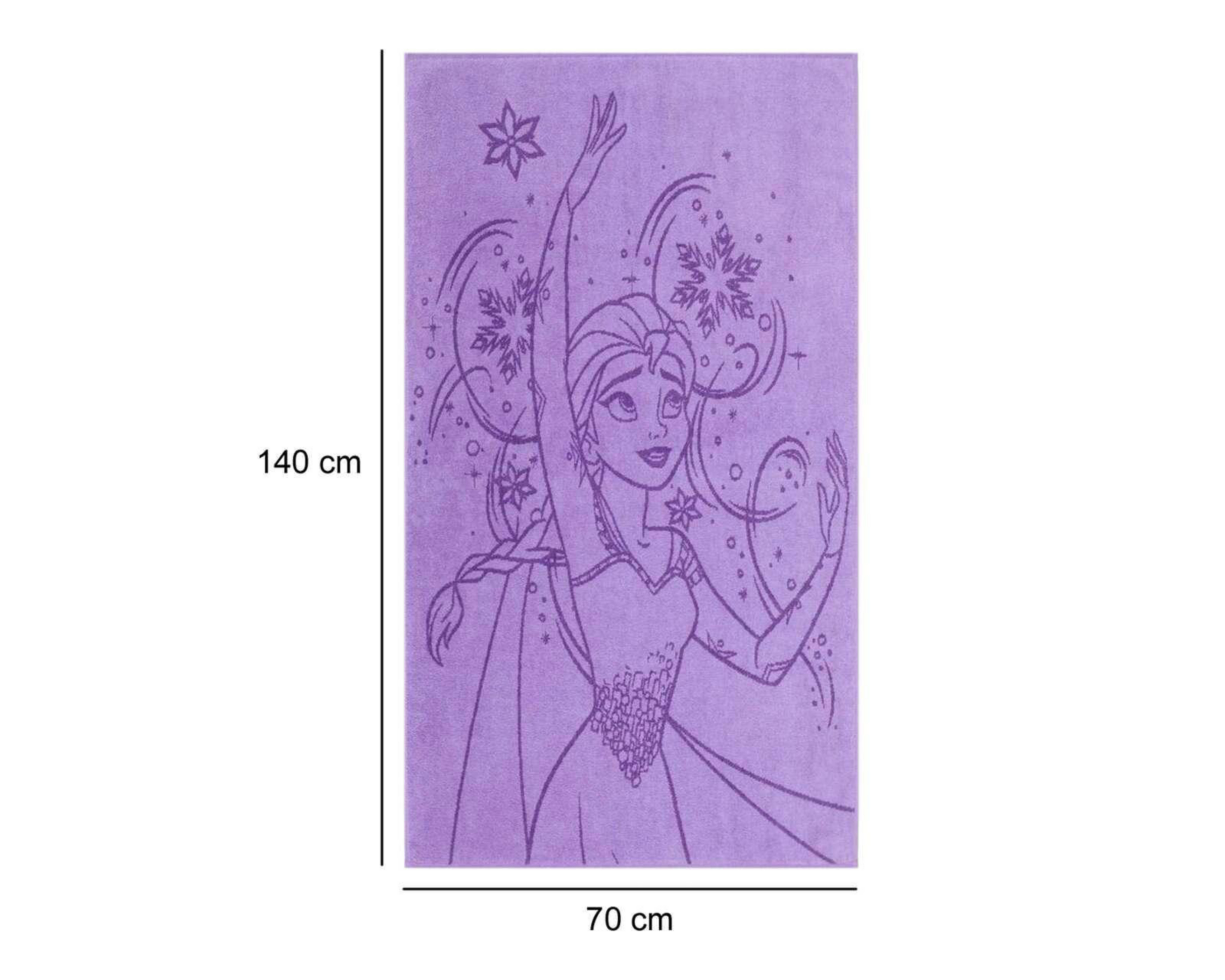 Foto 5 | Toalla de Medio Baño Frozen Disney Morada